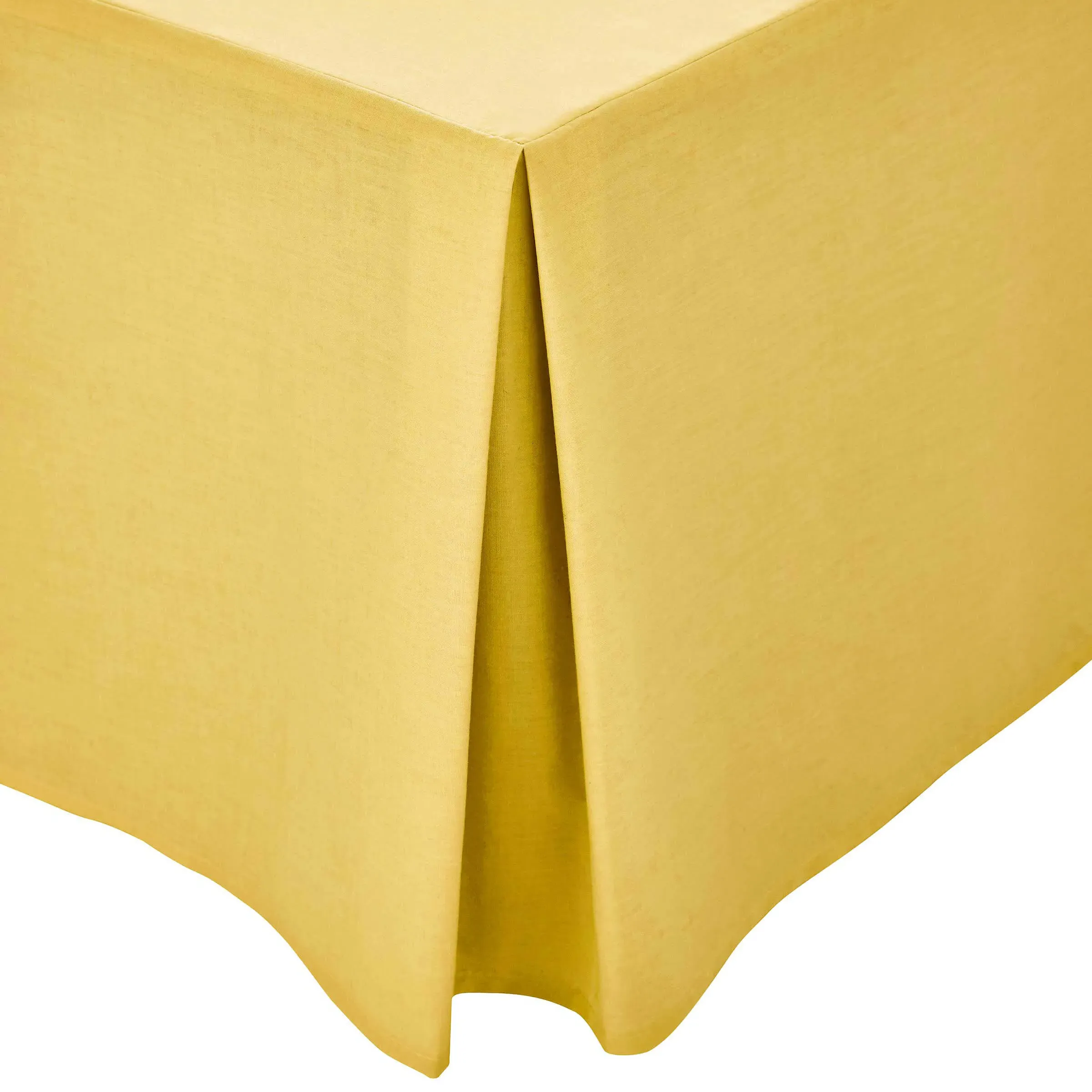 Super King Bed Valance - Ochre, Percale Cotton