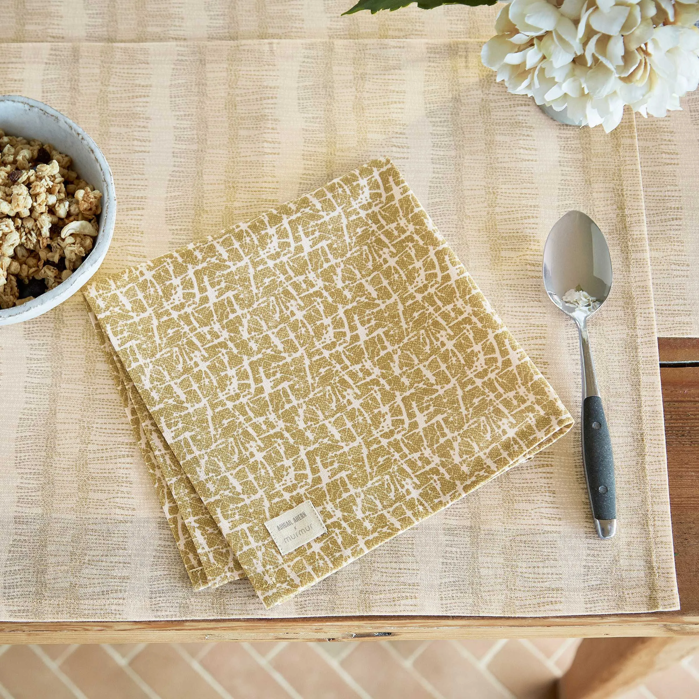Camille Napkins - Warm Ochre, Cotton alternate view