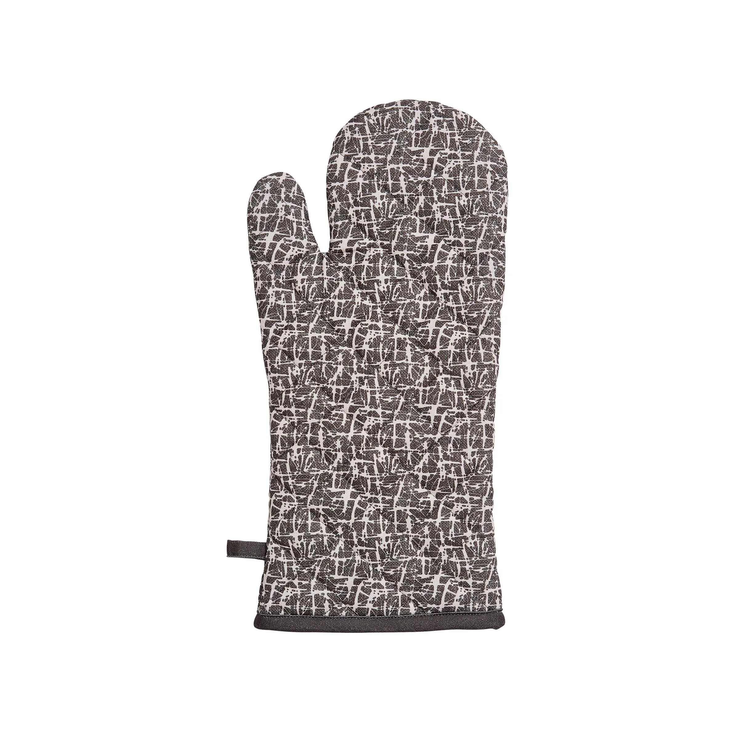Camille Single Oven Glove - Charcoal, Cotton product