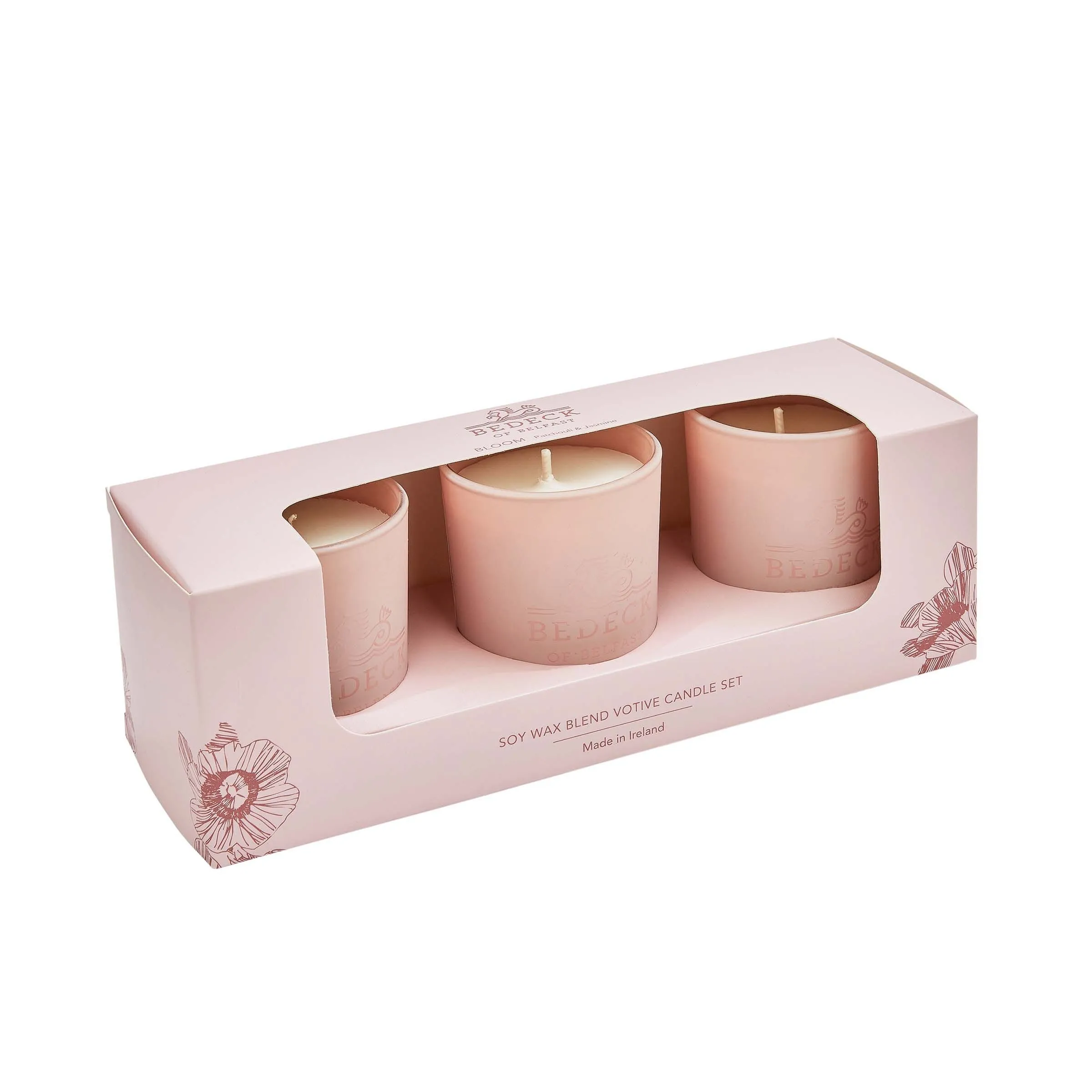 3-Pack Votive Scented Candles - Bloom image