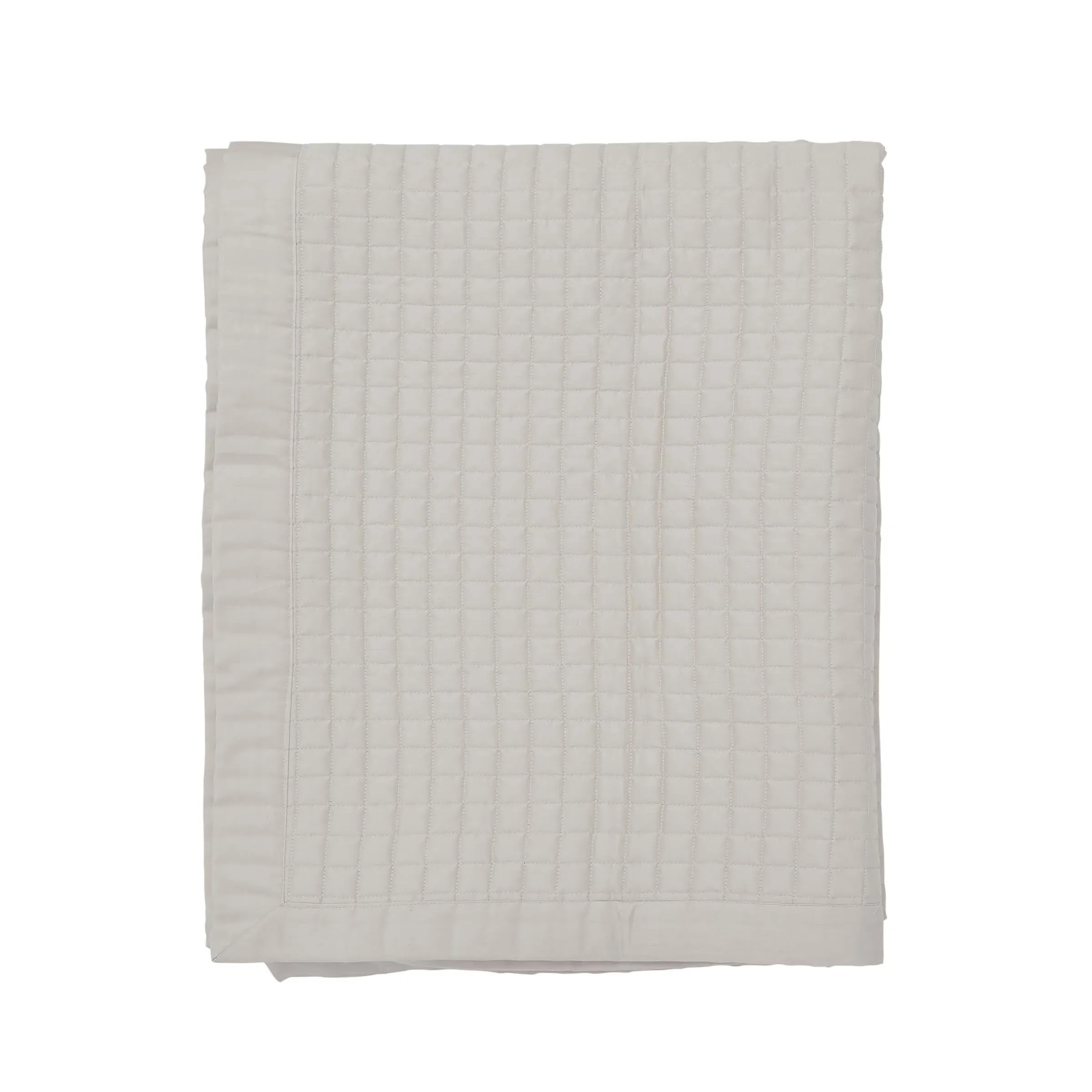 Alba/Maira Quilted Cotton Throw - Charcoal & Chalk product