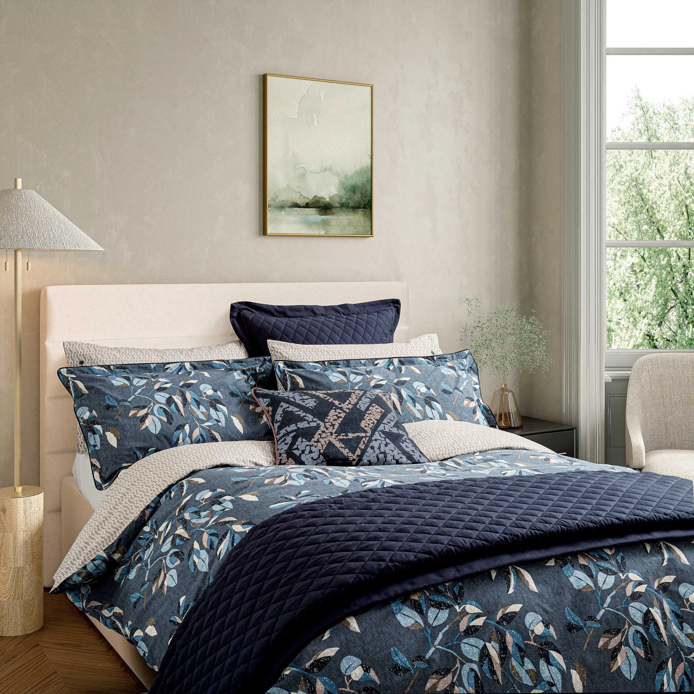 Albany Single Duvet Cover Set - Denim Blue product