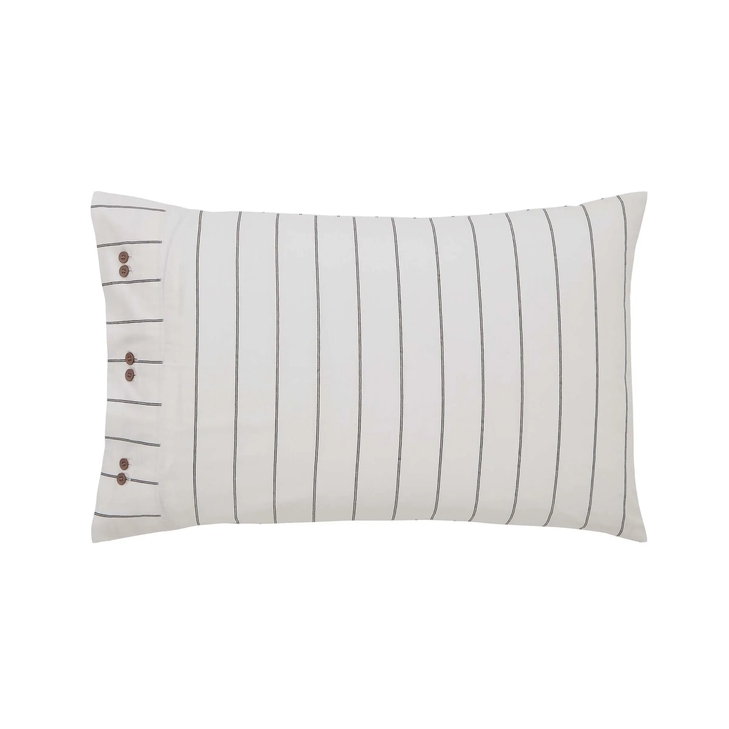 Avita Pair of Standard Pillowcases - Charcoal, Cotton product