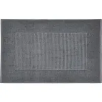 Bath Mat with Hem Detail - Mocha, Cotton