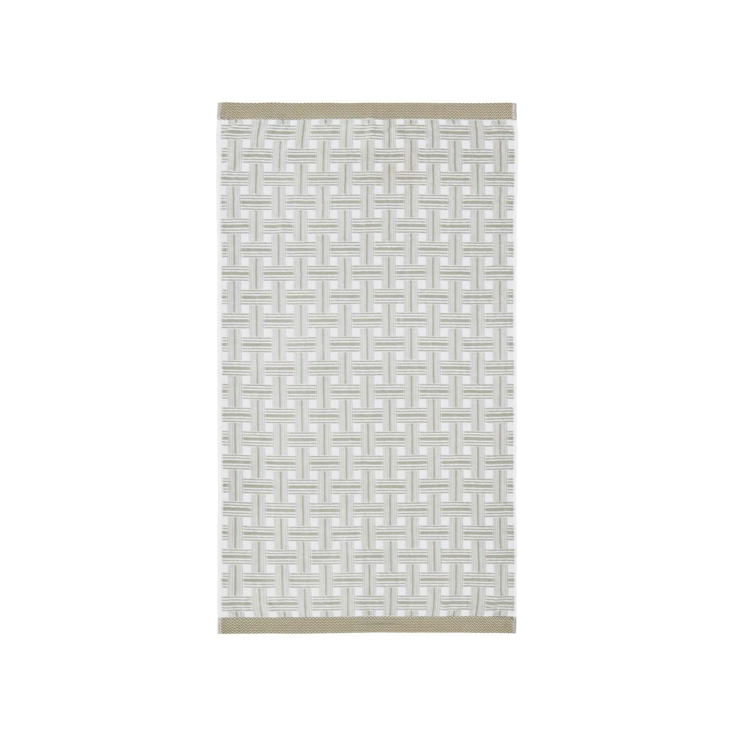 Bath Sheet Geometric Pattern - Chartreuse, Cotton image