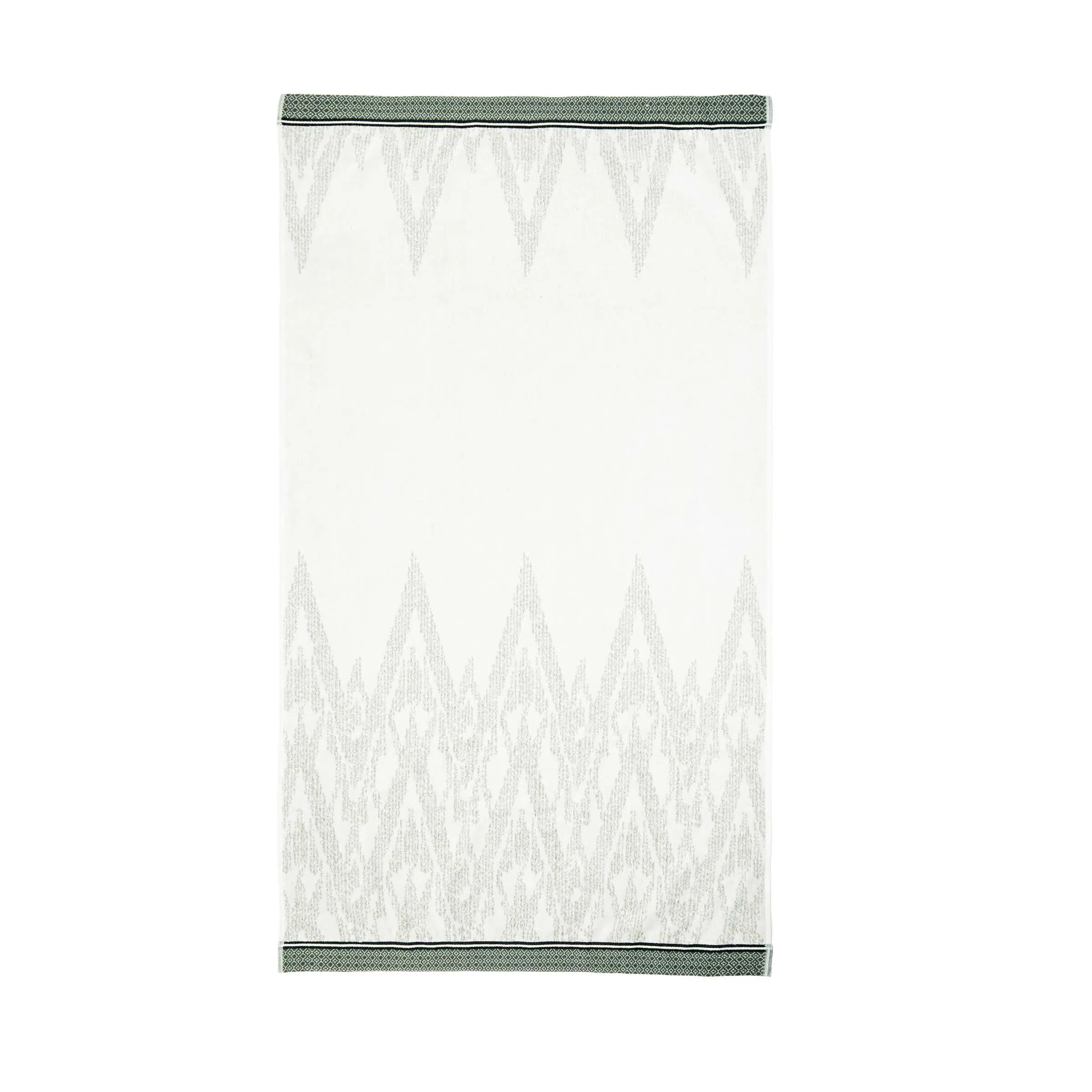 Bath Sheet with Ikat Pattern - Green, Cotton image