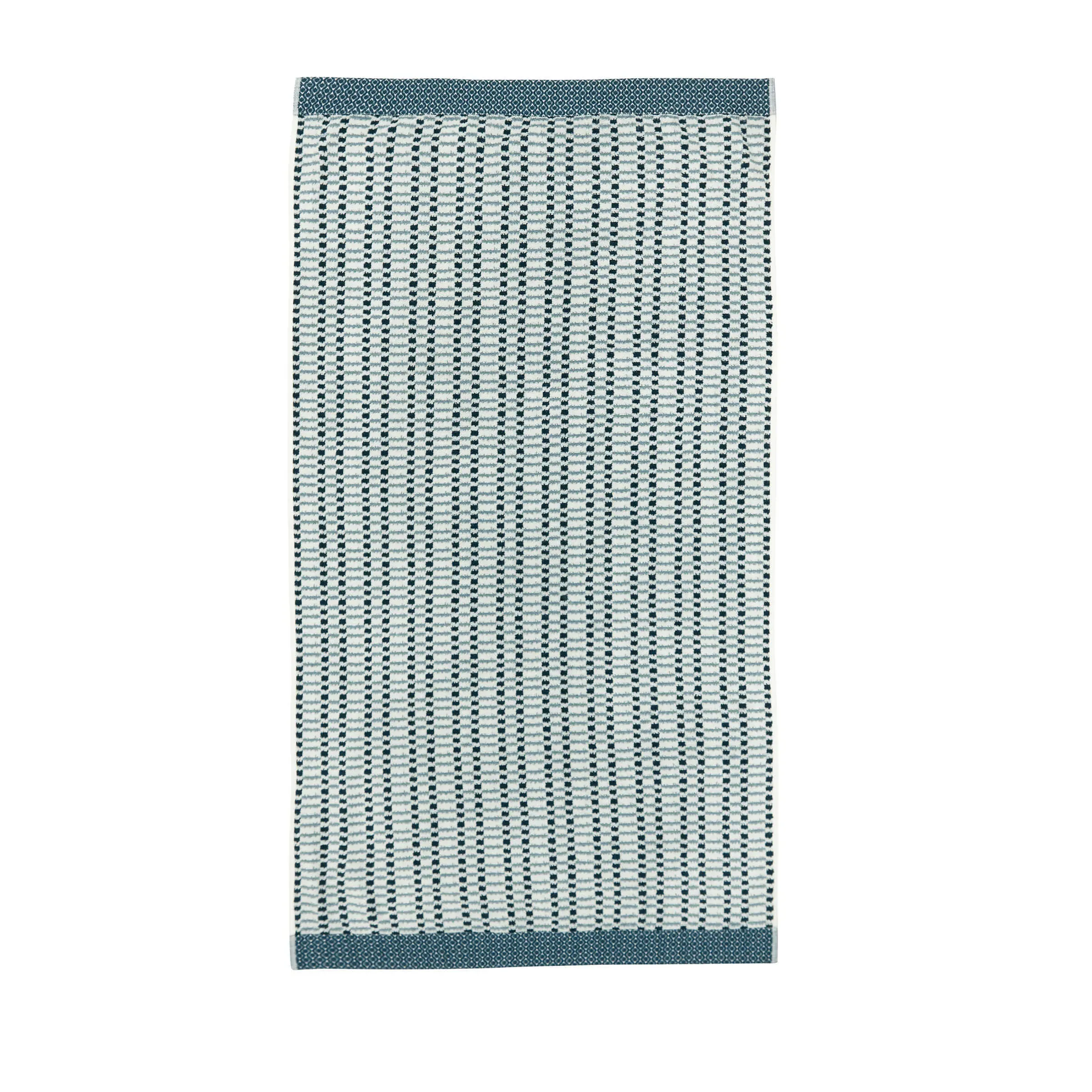 Bath Towel Striped Design - Teal, Cotton image