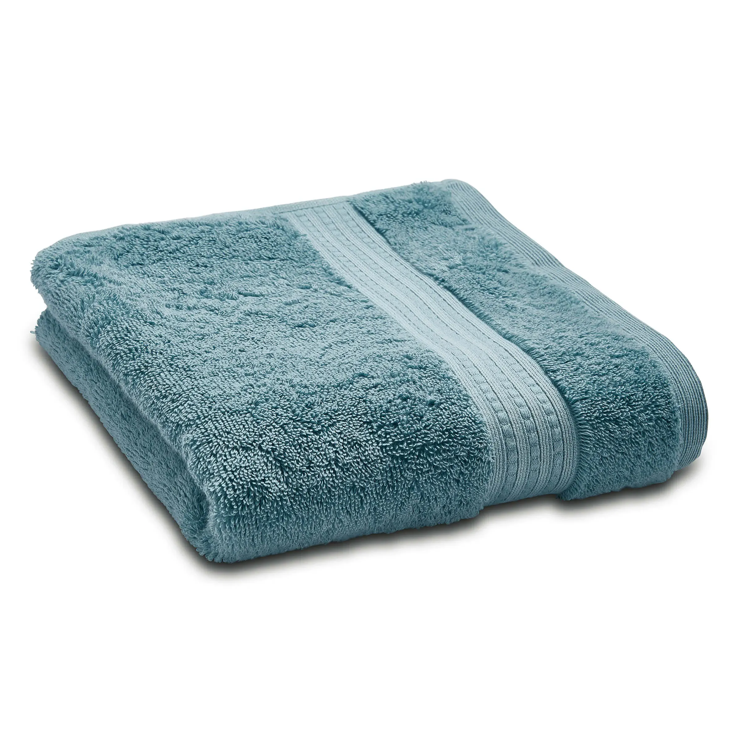 Bath Towel with Feather Touch - Aqua, Cotton