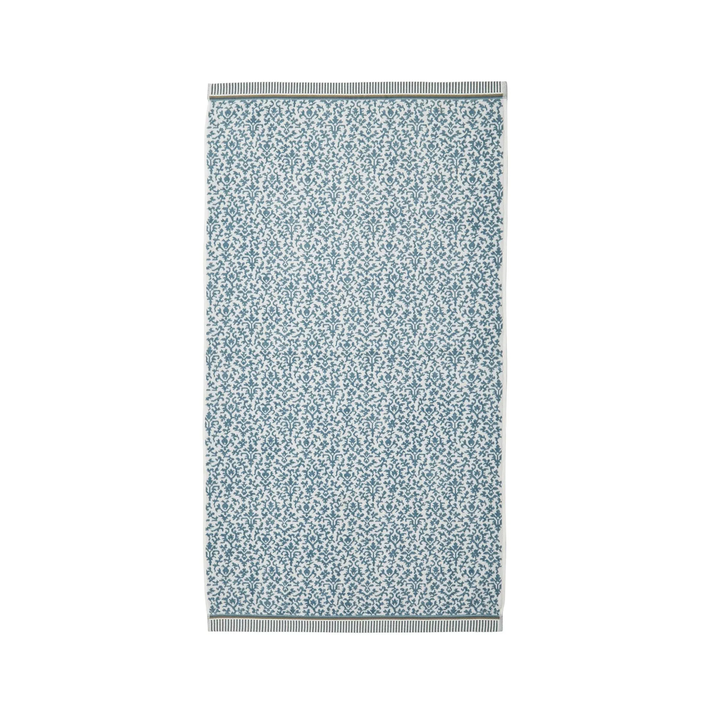 Bath Towel with Floral Design - Celadon, Cotton image