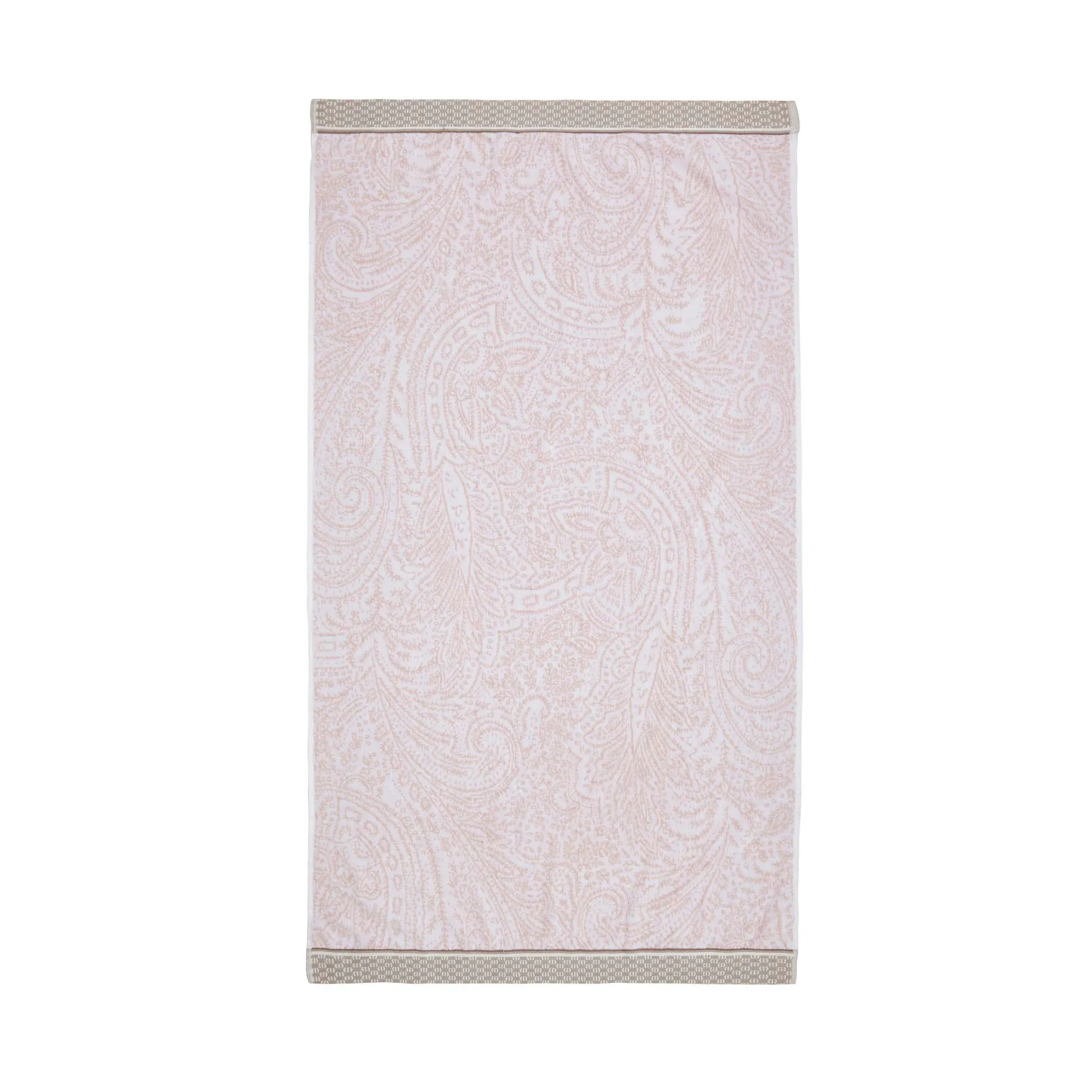 Bath Towel with Paisley Design - Tuberose, Cotton image