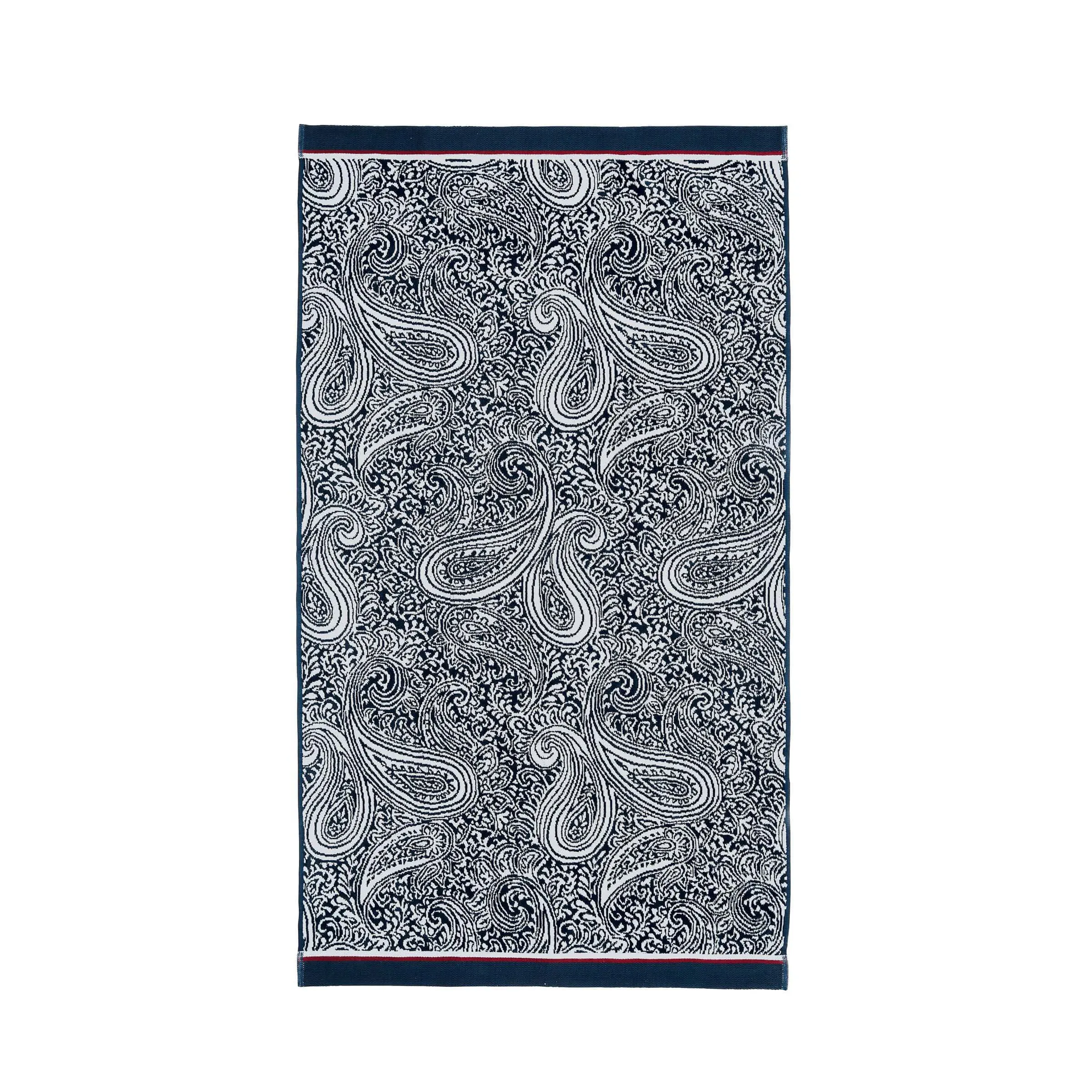 Bath Towel with Paisley Pattern - Midnight, Cotton image