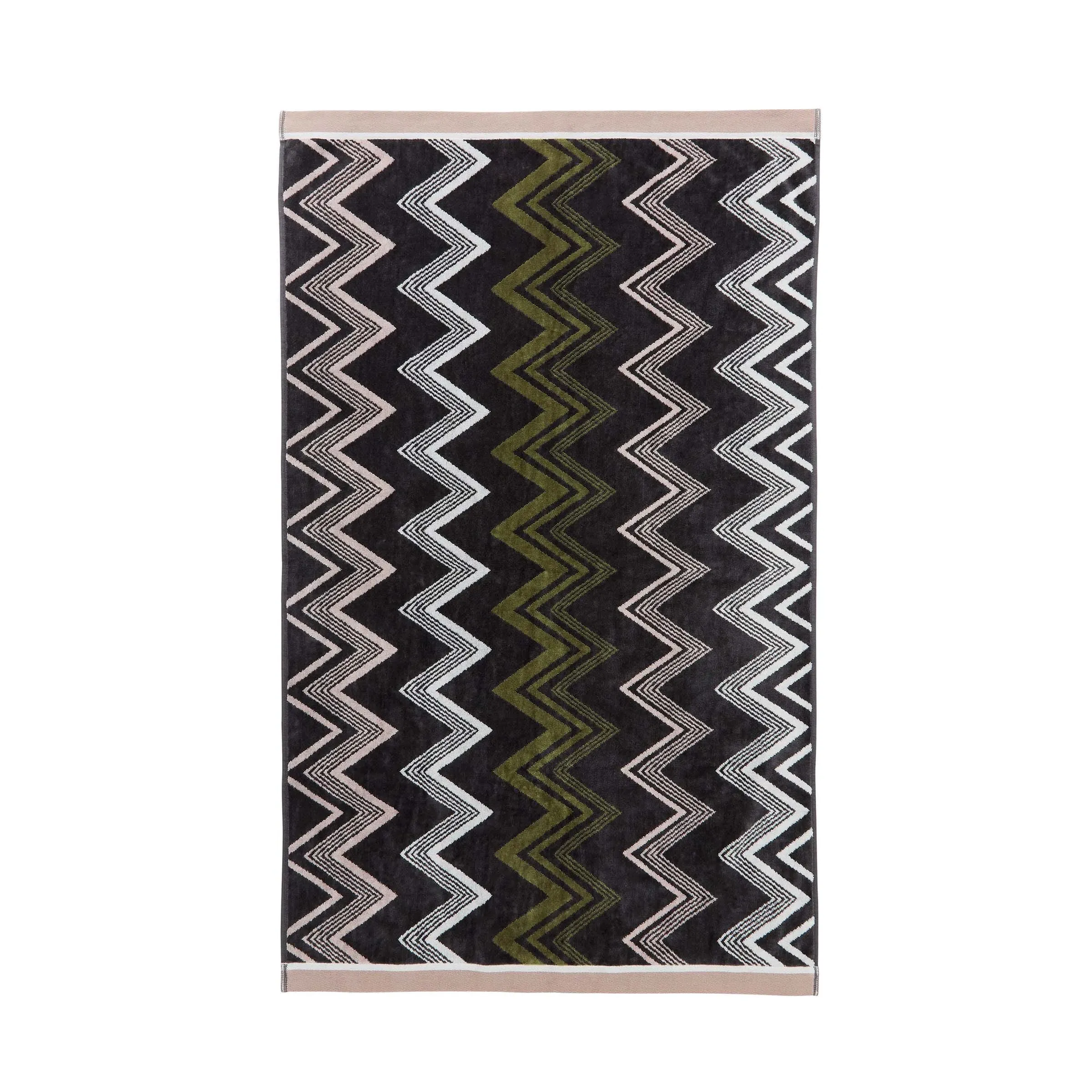 Bath Towel with Zig-Zag Design - Multi, Cotton image