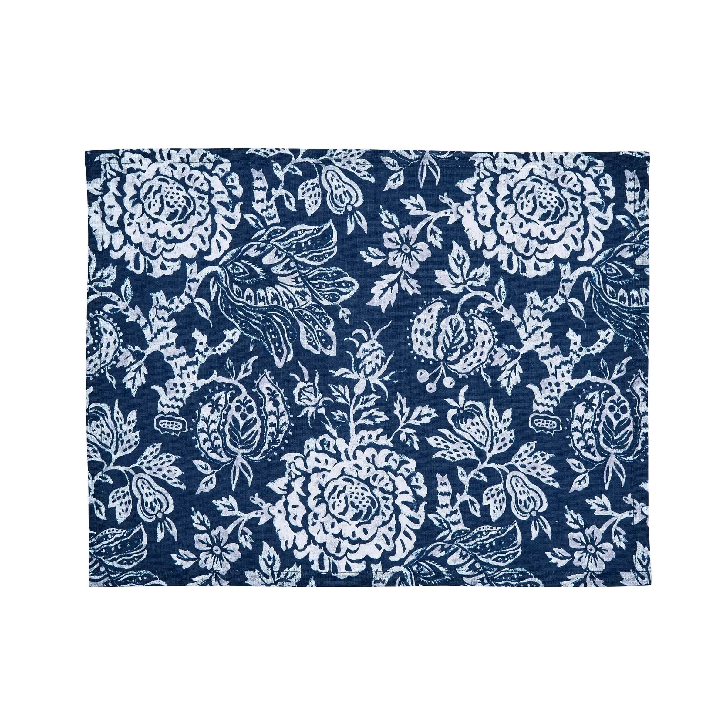 Botanical Placemat Set - Midnight Navy, Cotton image