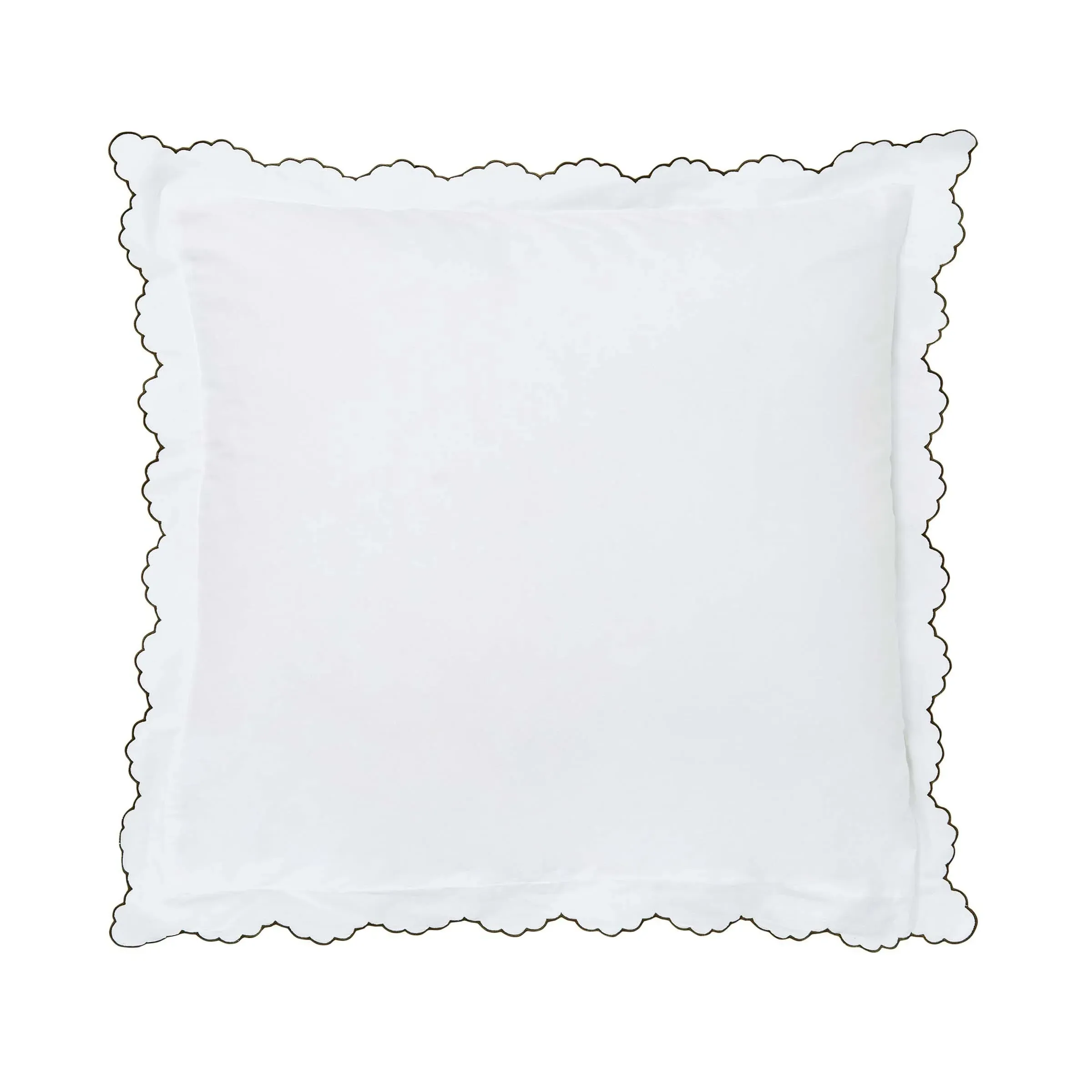 Clarence/Elena Square Oxford Pillowcases Pair - Silver, Green product