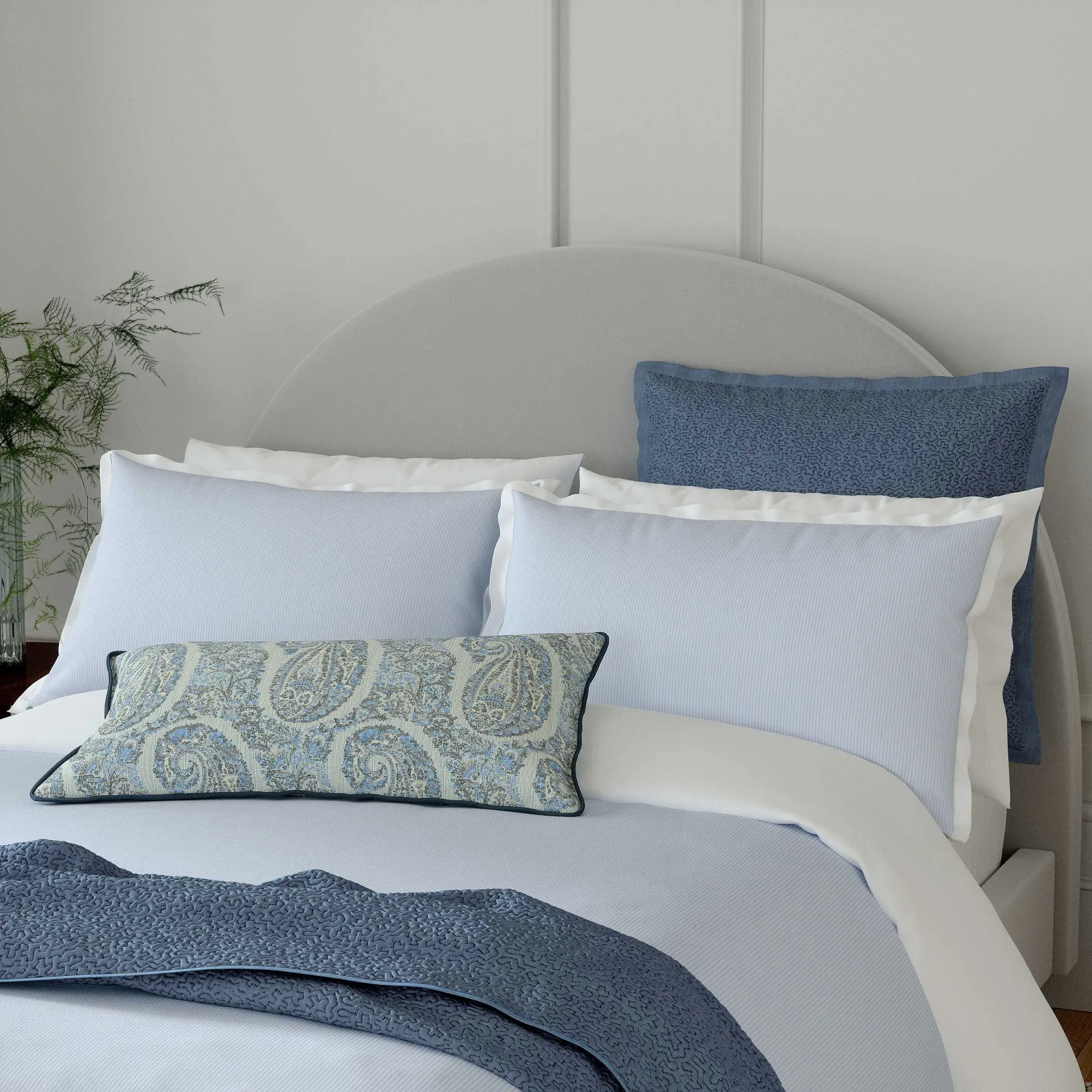 Double Duvet Cover Set - Blue, Cotton image