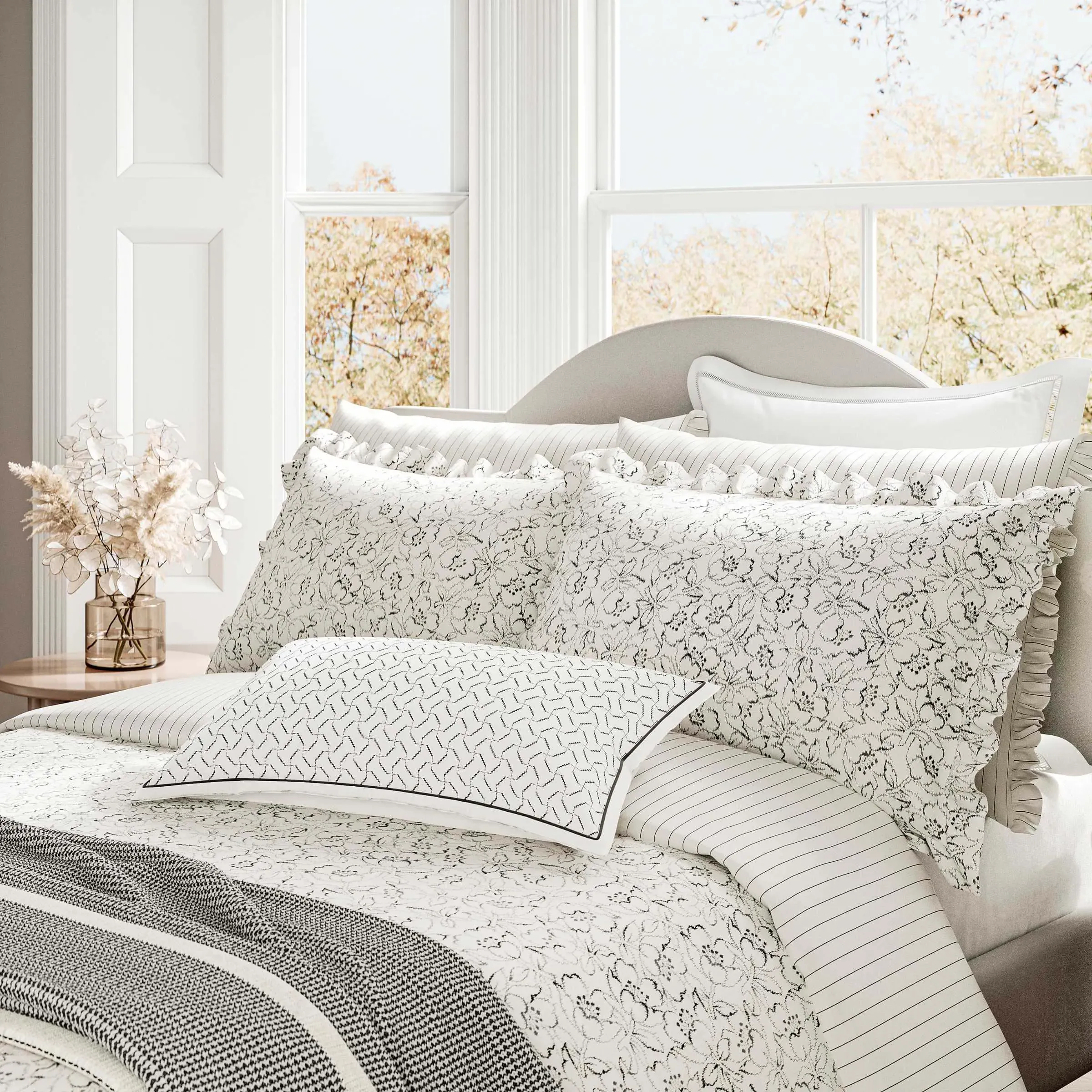 Double Duvet Cover Set - Chalk, Cotton Bamboo image