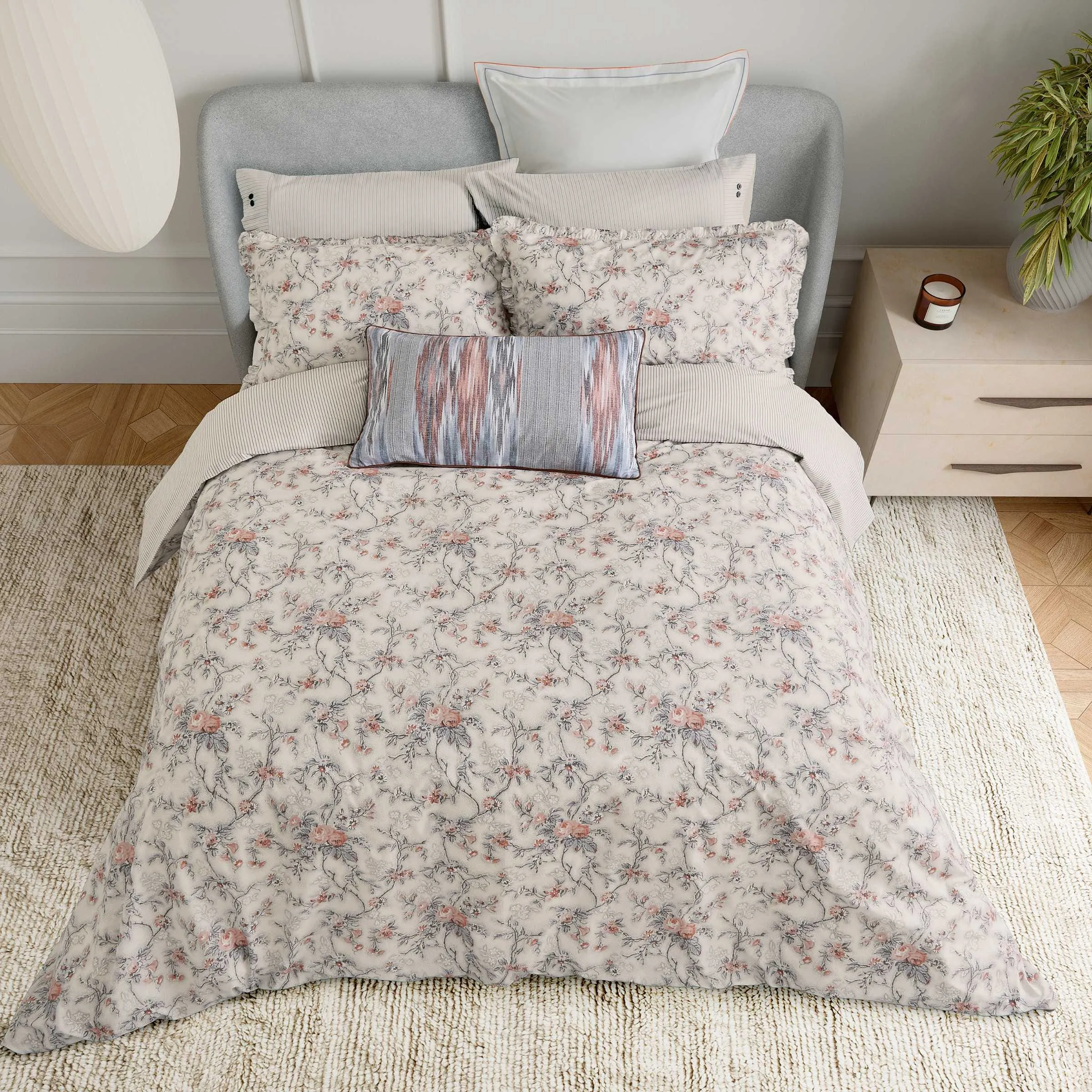 Double Duvet Cover Set - Chambray, Cotton