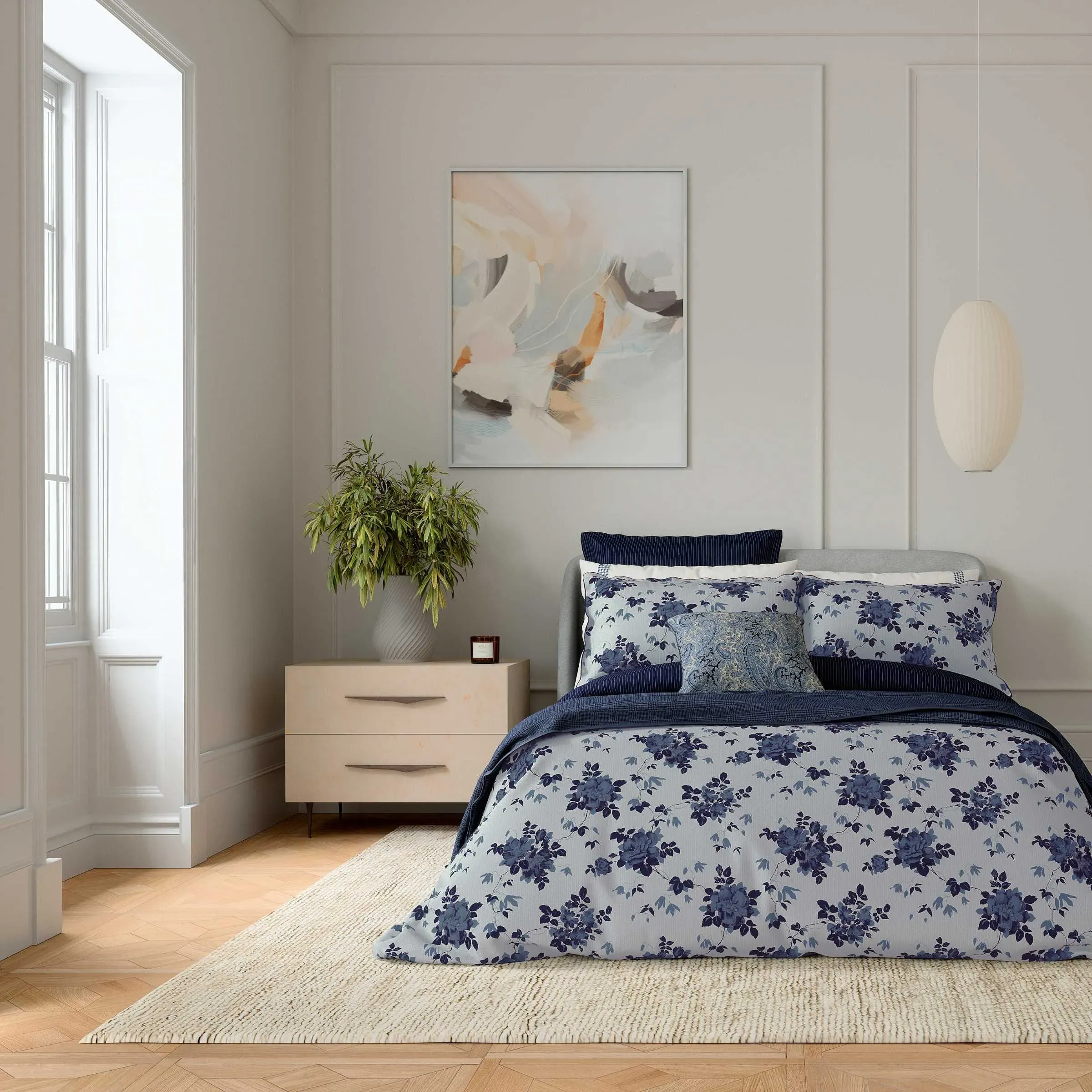 Double Duvet Cover Set - Midnight Blue