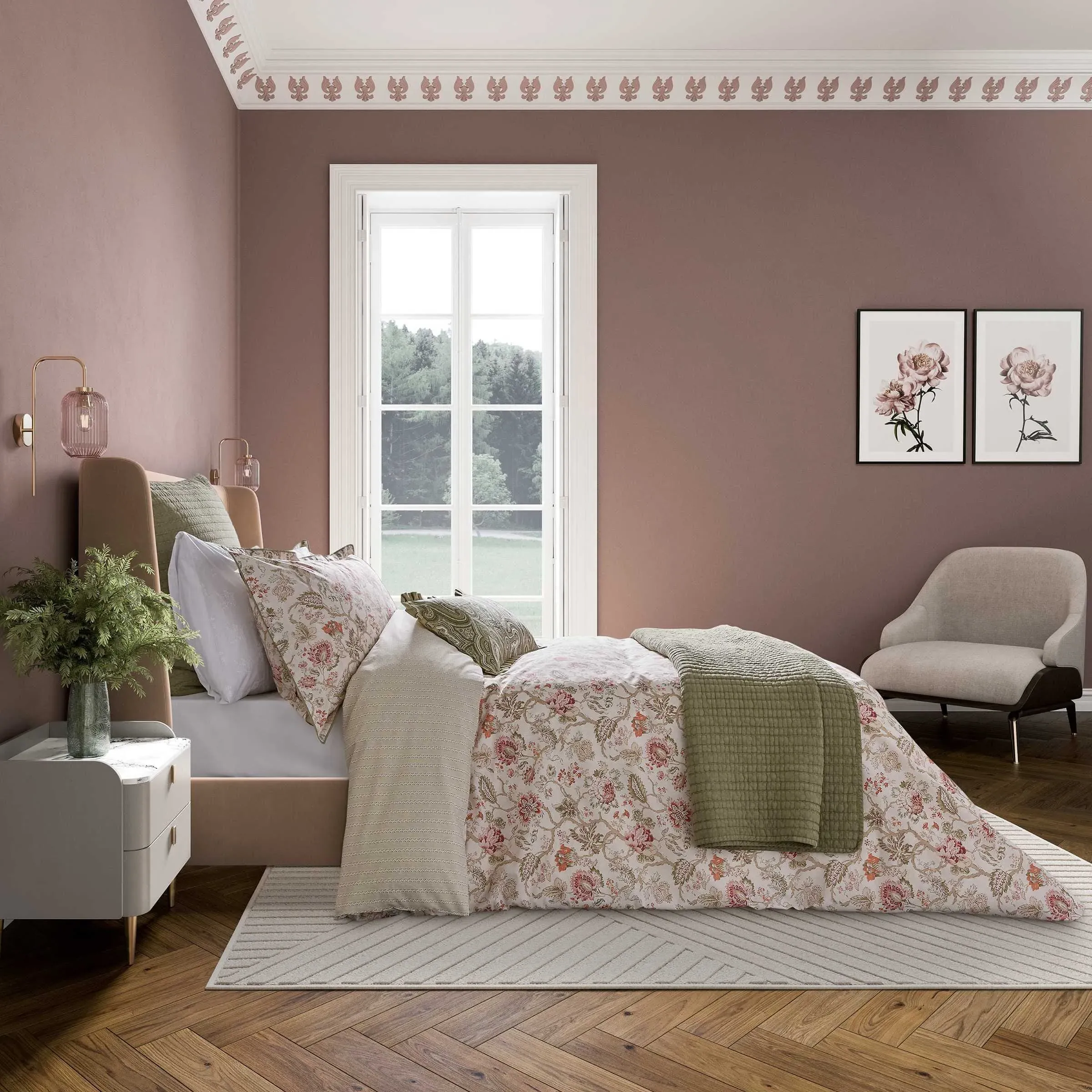 Double Duvet Cover Set - Sage Green