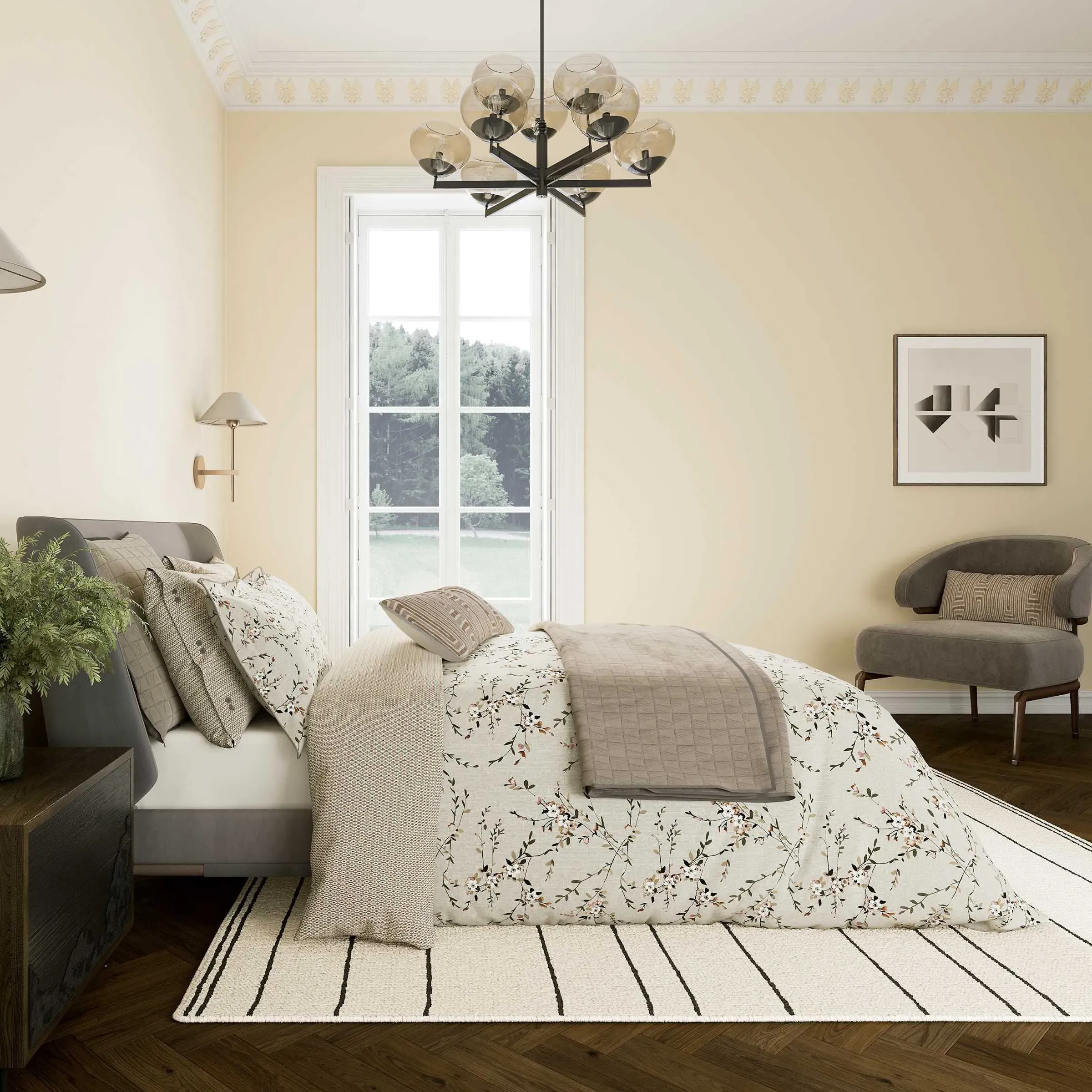 Double Duvet Cover Set - Warm Grey