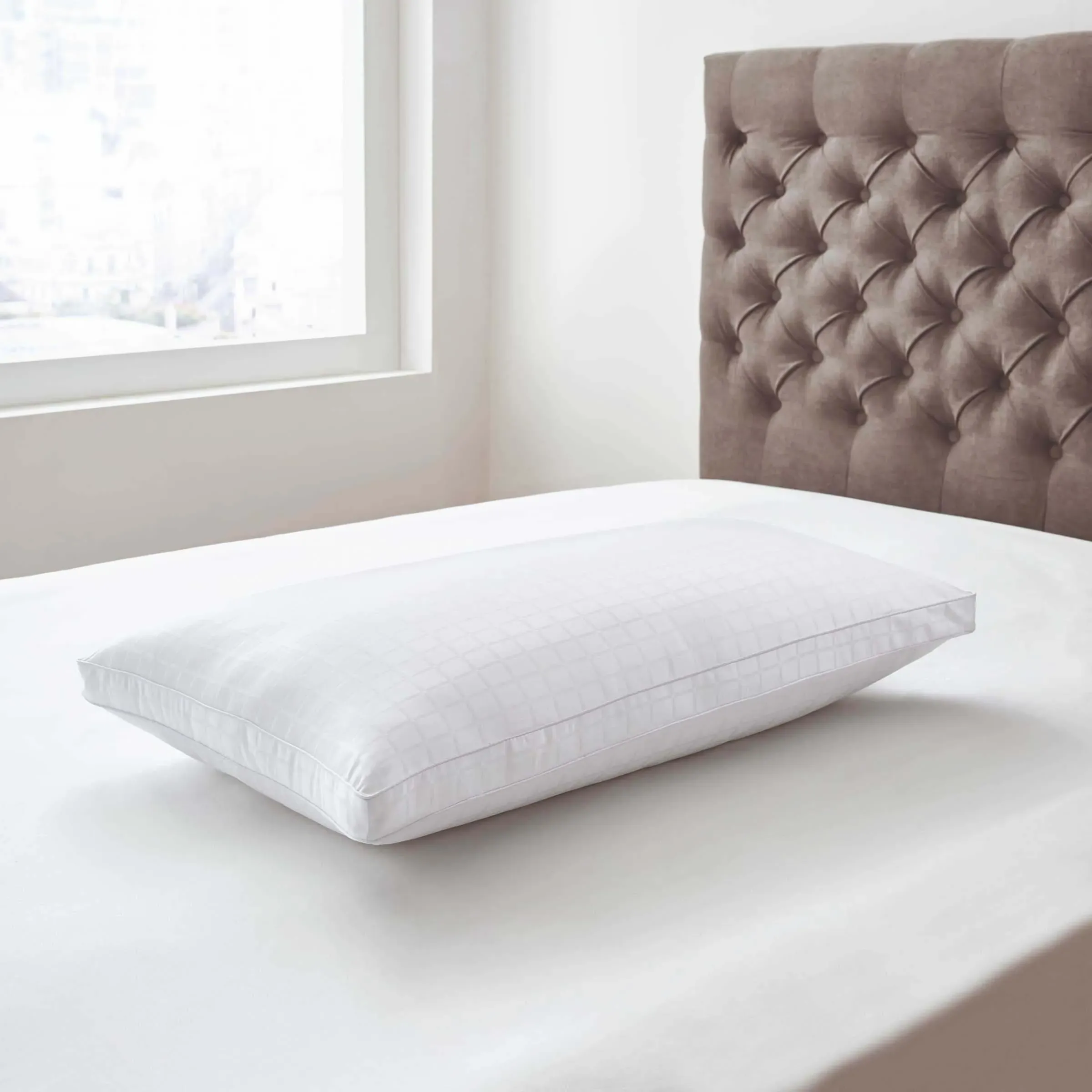 Feels Like Down Pillow - White, Cotton image