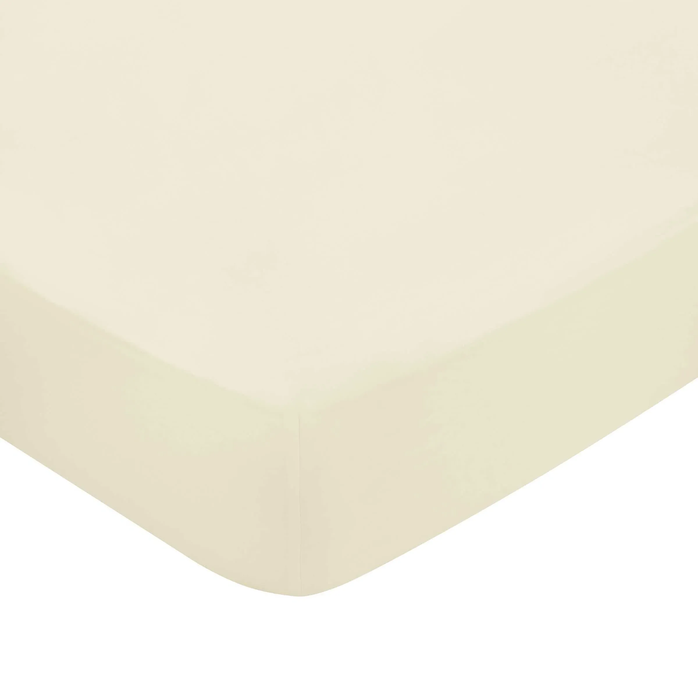 400 Thread Count Sateen Double Fitted Sheet - Truffle, Cotton alternate view