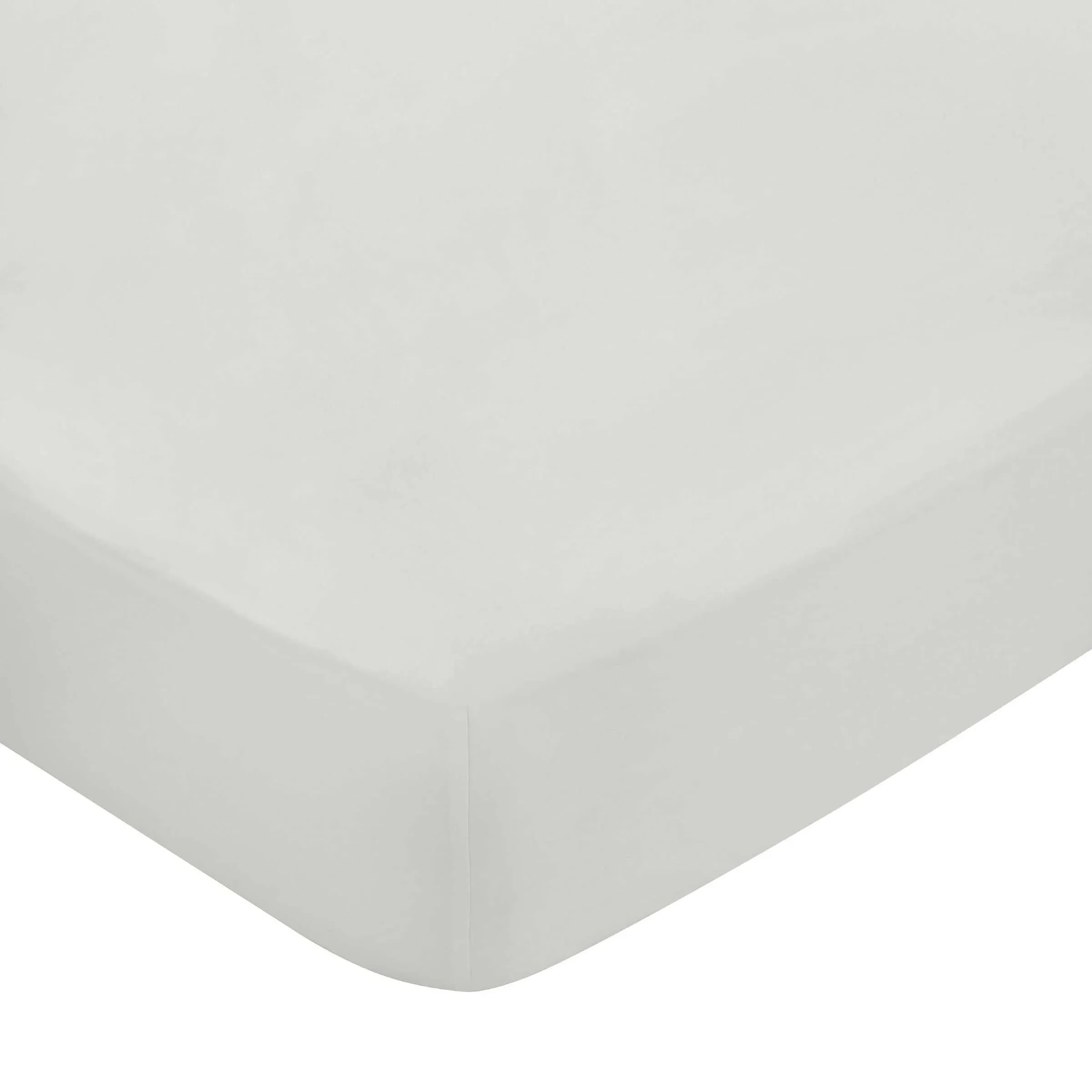 400 Thread Count Single Fitted Sheet - Silver, Cotton Sateen product