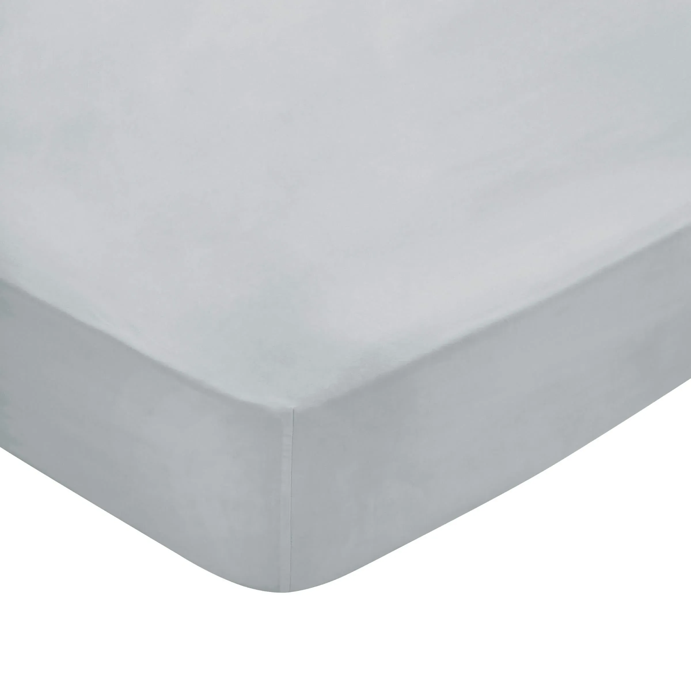 Double Fitted Sheet 300 Thread Count - Silver