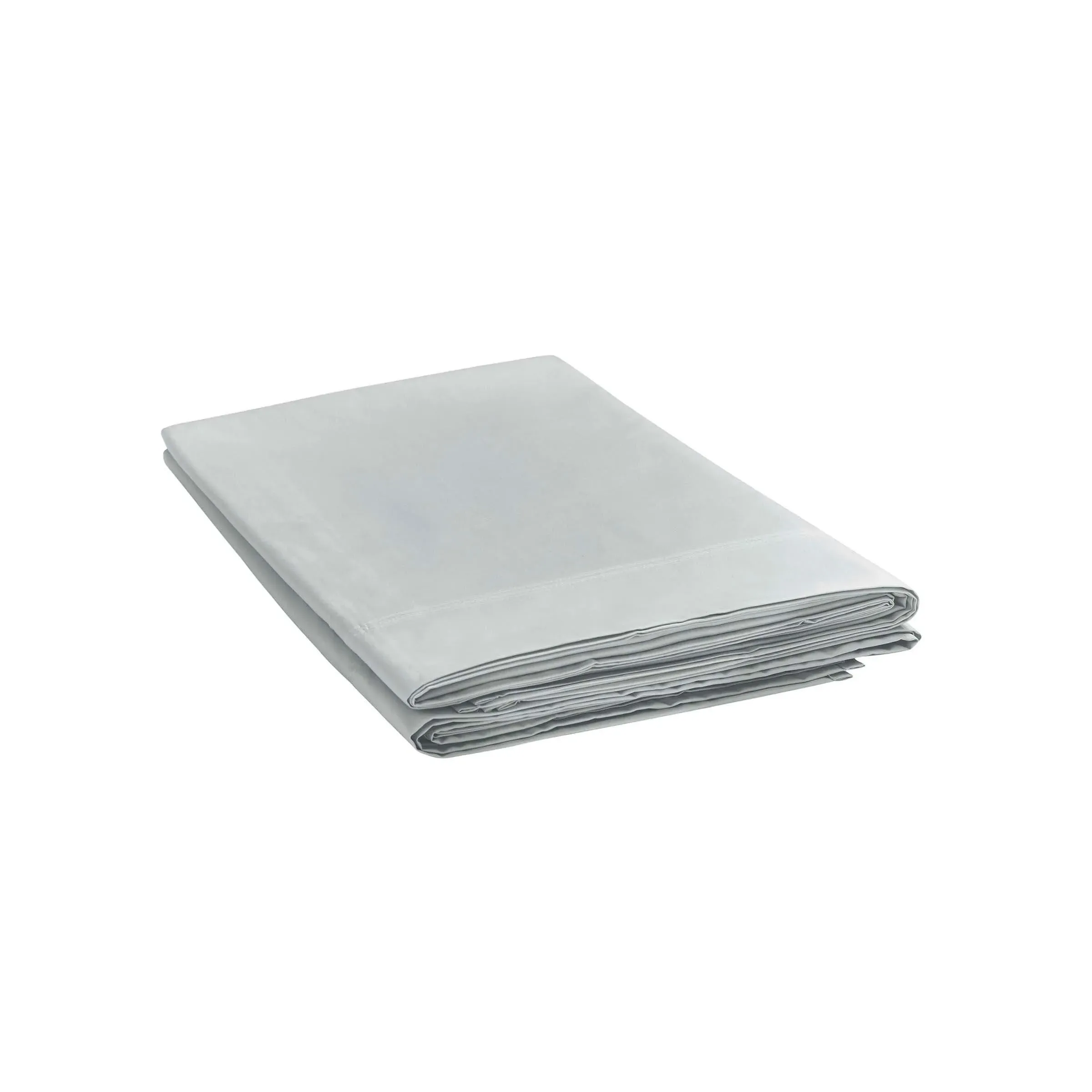 King Flat Sheet 300 Thread Count - Silver, Cotton