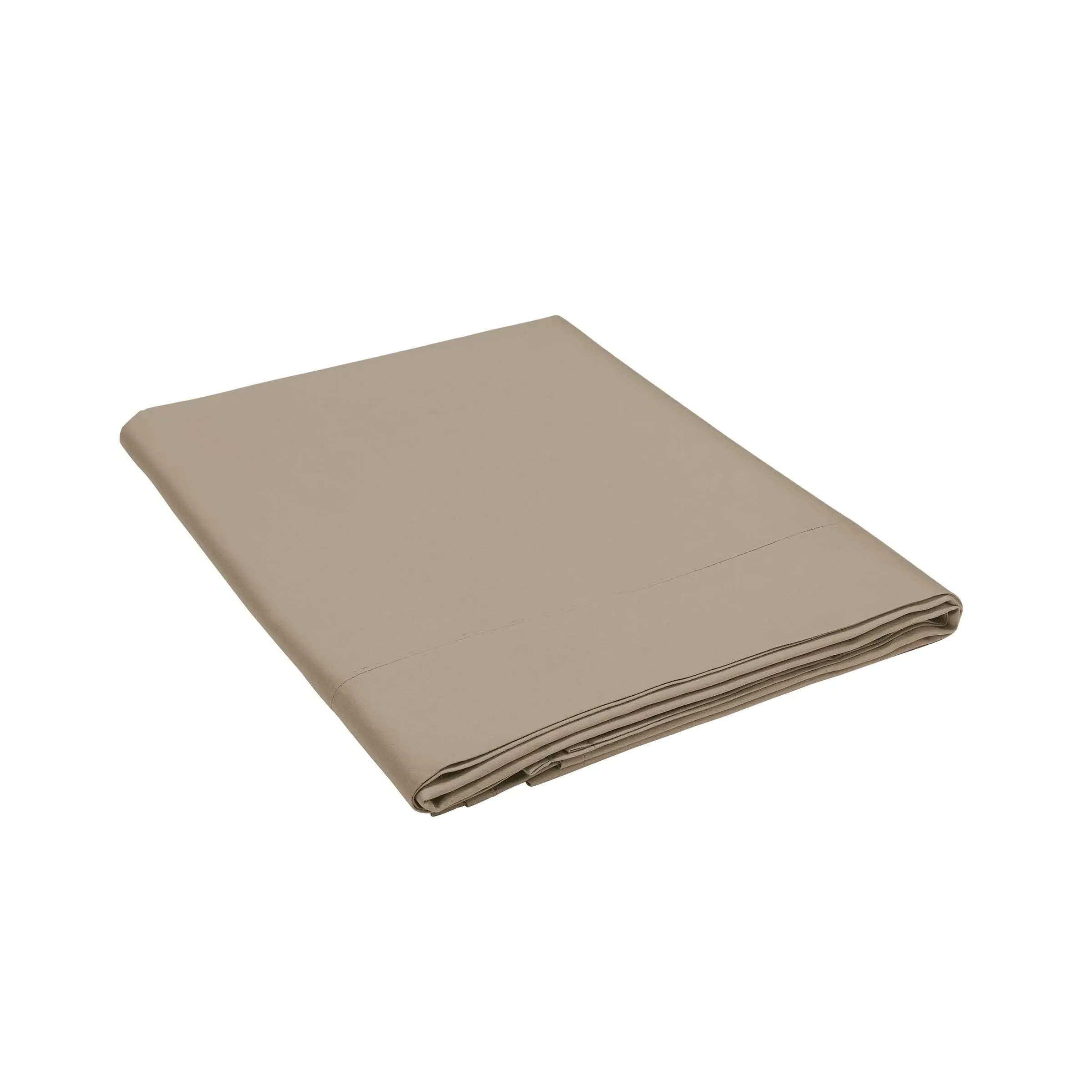 King Flat Sheet 400 Thread - Truffle, Cotton