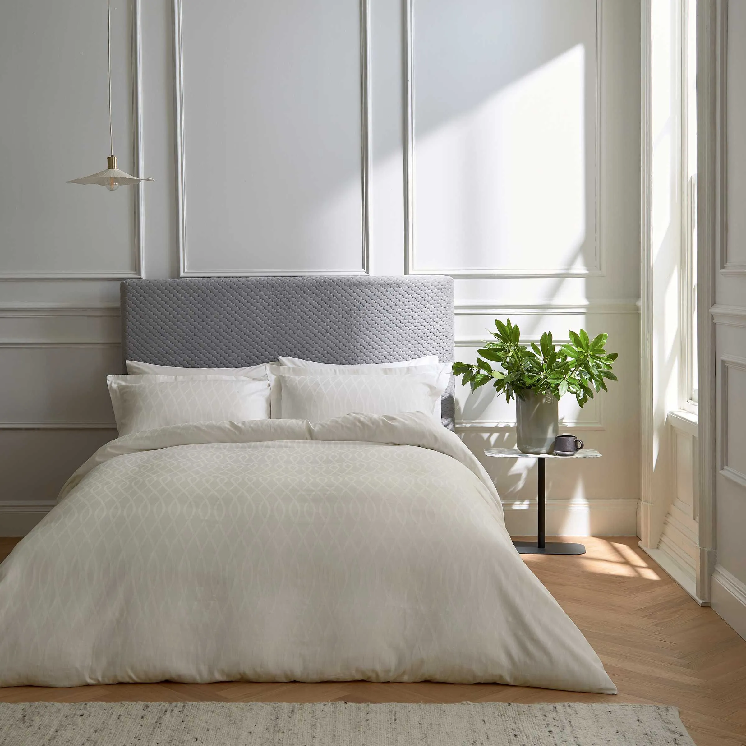 King Size Duvet Cover Set - Chalk, Cotton