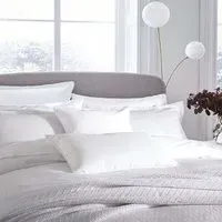 King Size Duvet Cover with Jacquard - White, Cotton