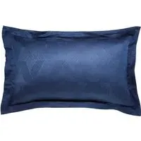 Oxford Pillowcase with Jacquard - Midnight, Cotton