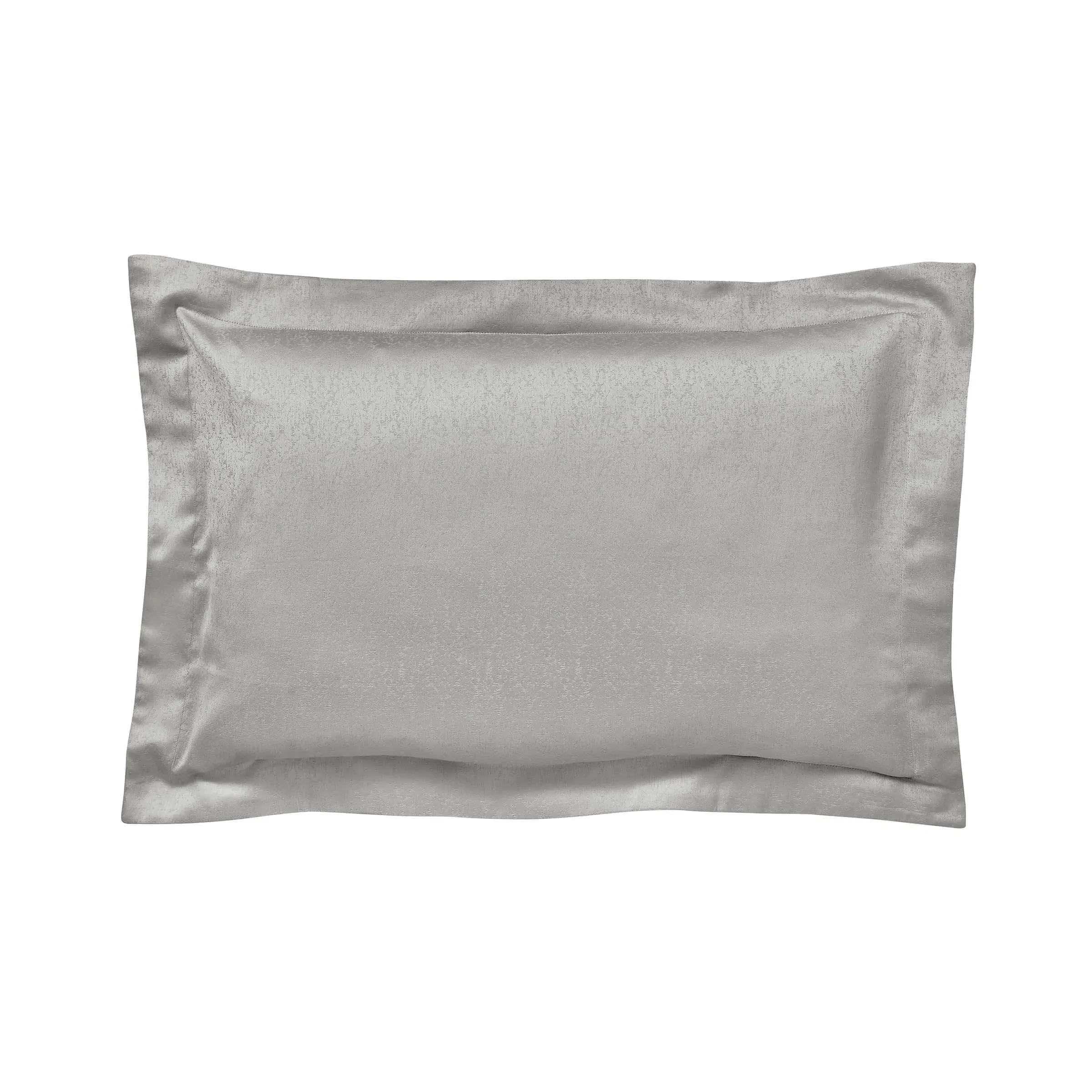 Oxford Pillowcase with Jacquard - Silver, Cotton image