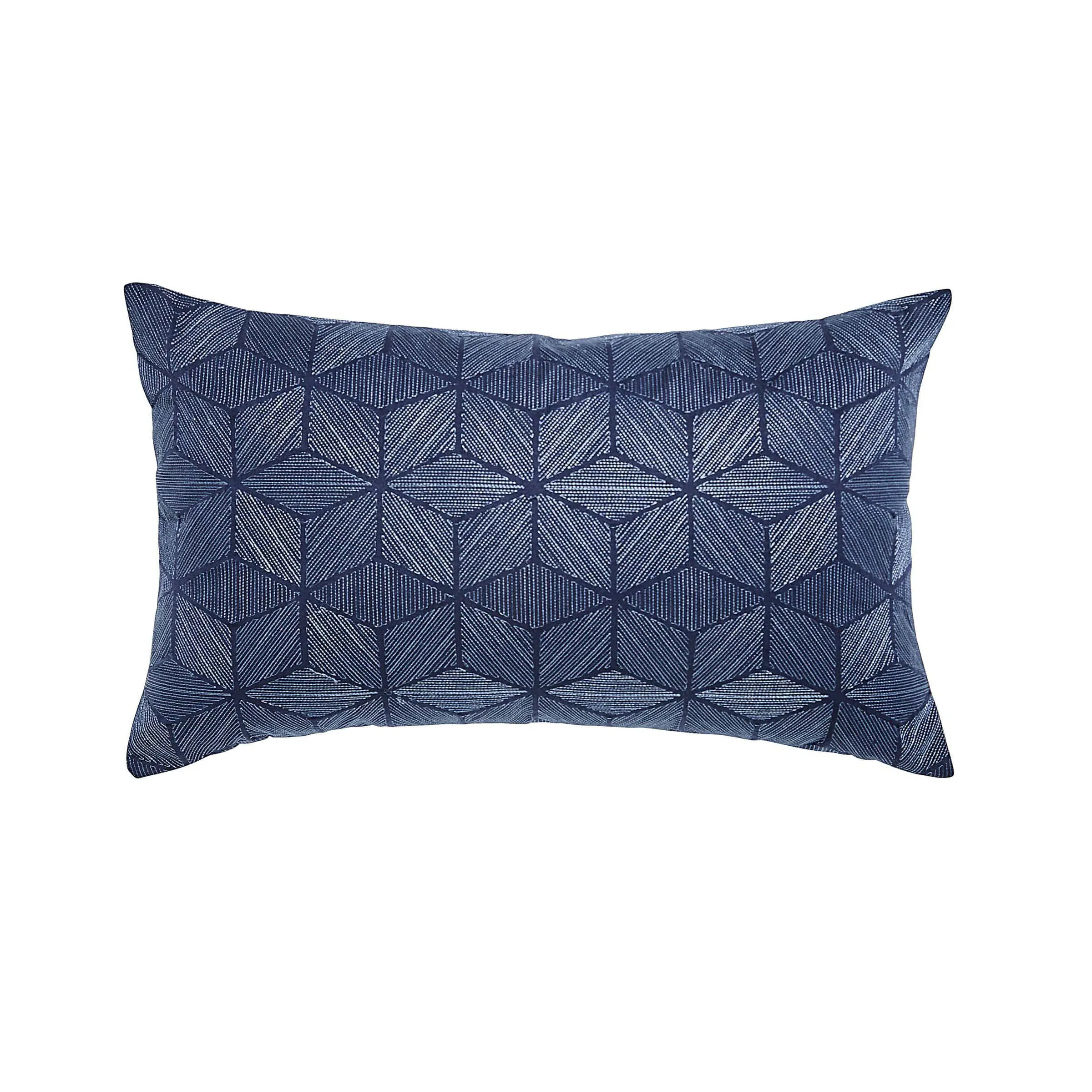 Rectangular Cushion with Jacquard - Midnight, Cotton