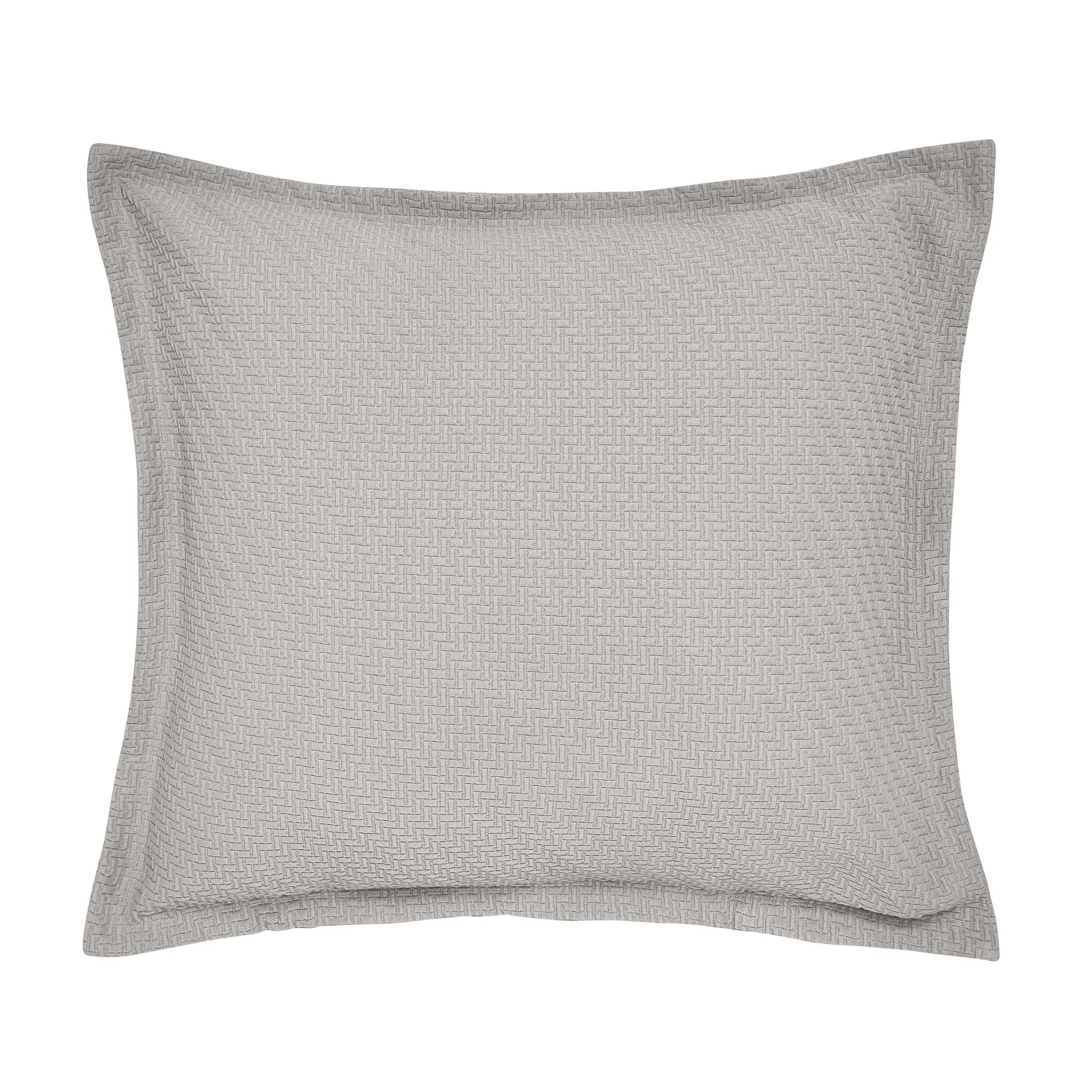 Sham Pillowcase - Silver, Egyptian Cotton