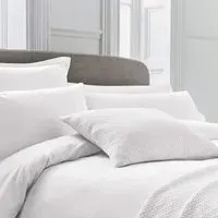 Single Duvet Cover - White, Cotton