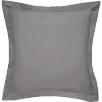 Square Oxford Pillowcase 300TC - Charcoal, Cotton