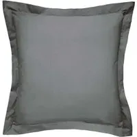 Square Oxford Pillowcase - Grey, Cotton