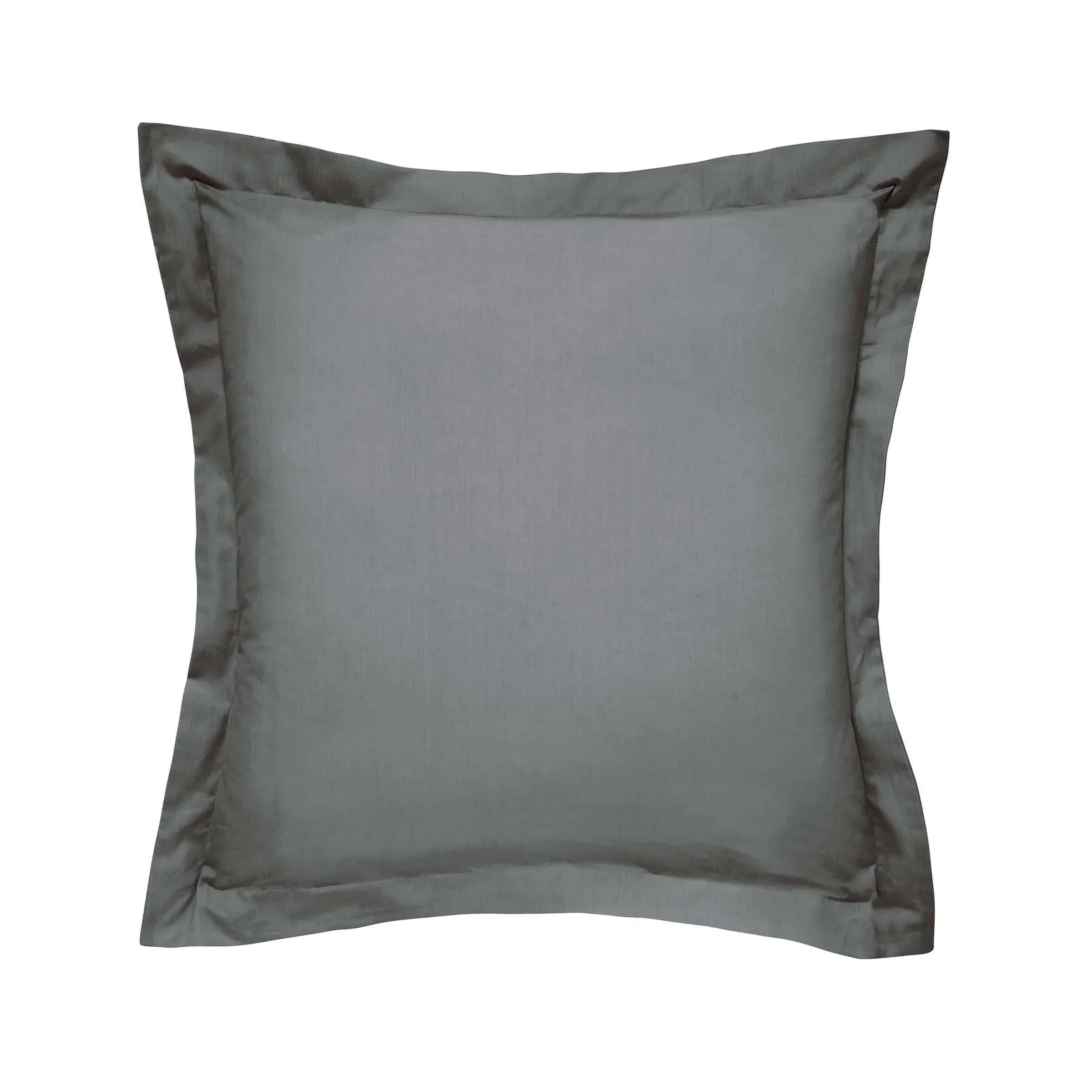 Square Oxford Pillowcase - Grey, Cotton