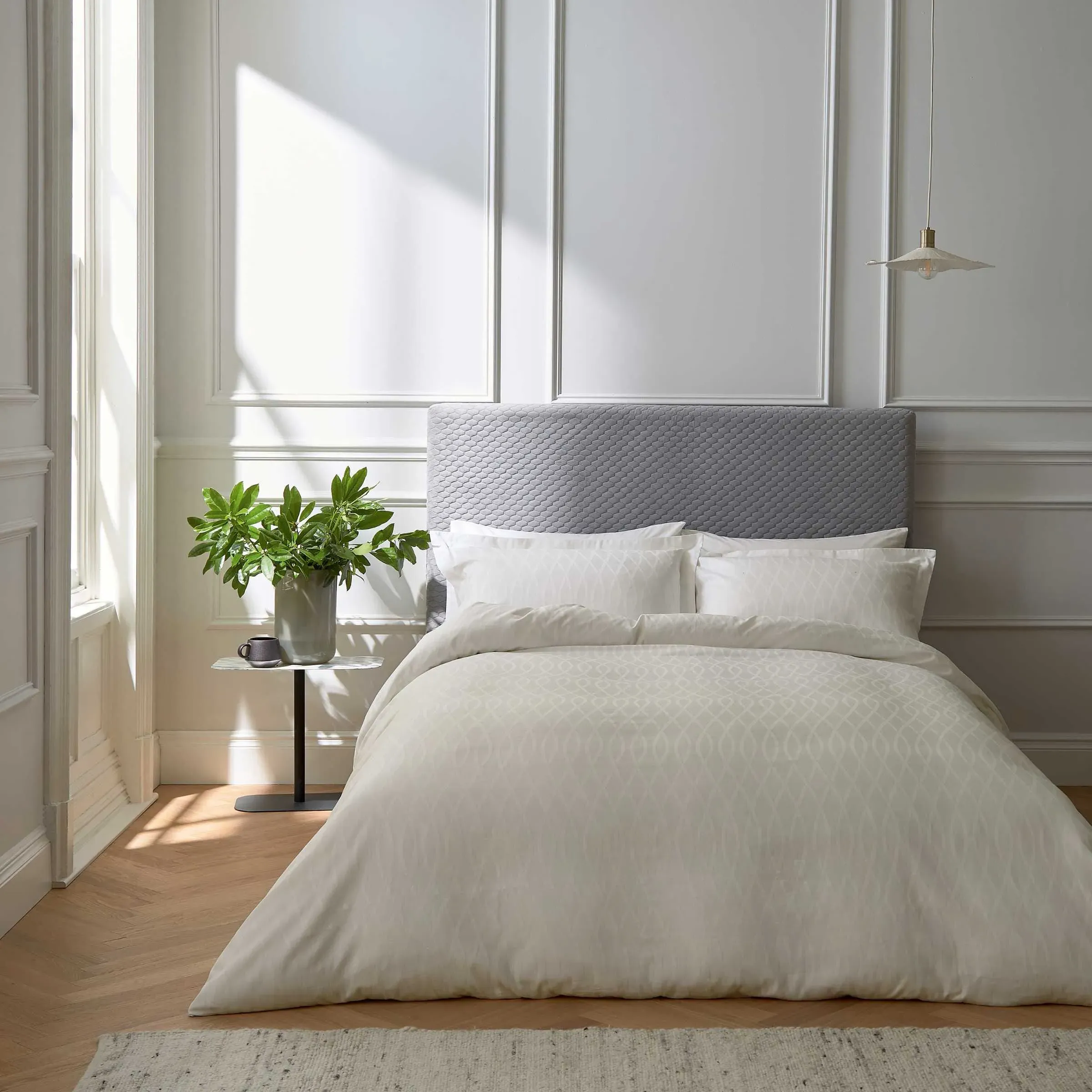 Super King Duvet Cover Set - Chalk, Cotton