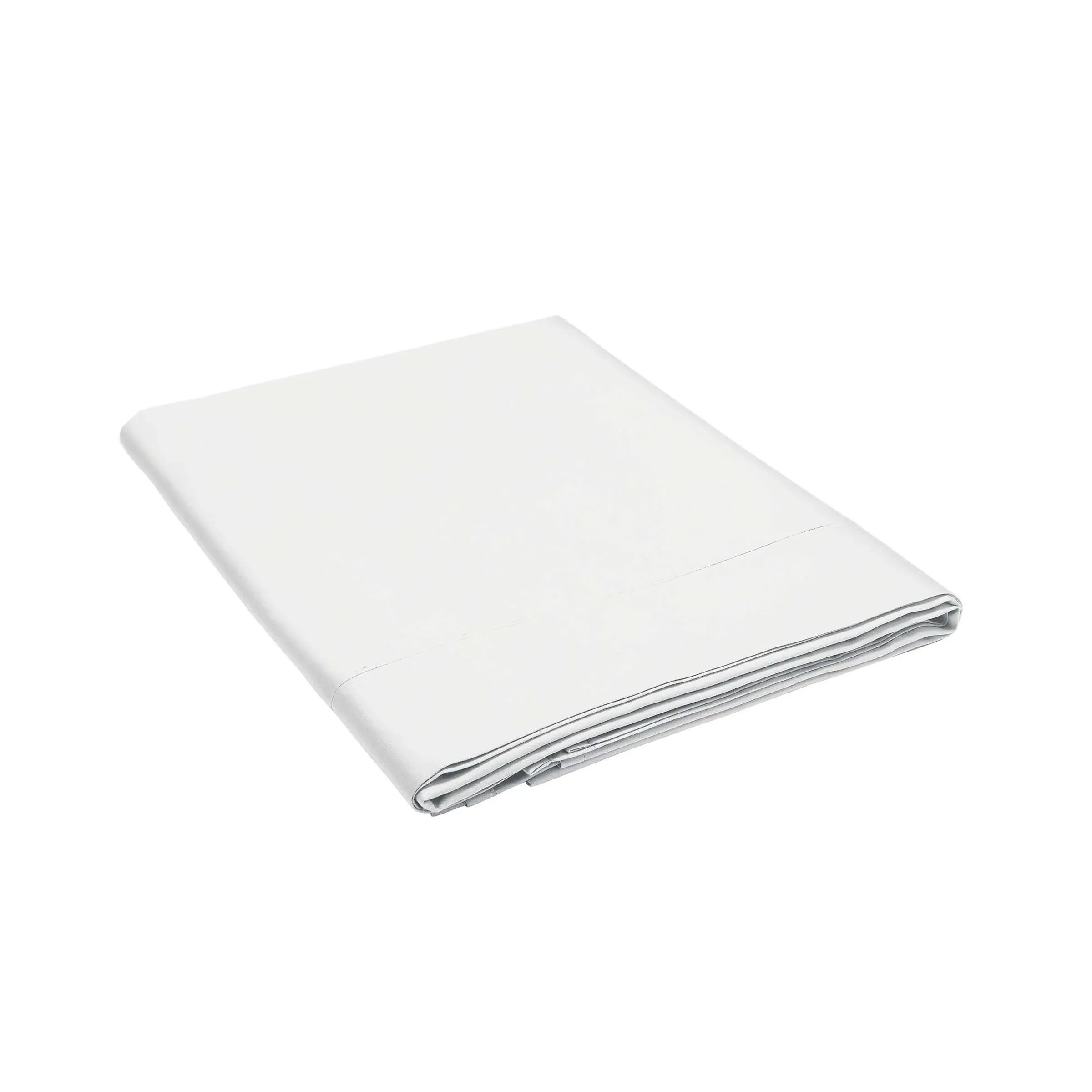 Super King Flat Sheet 400 Thread - White, Cotton
