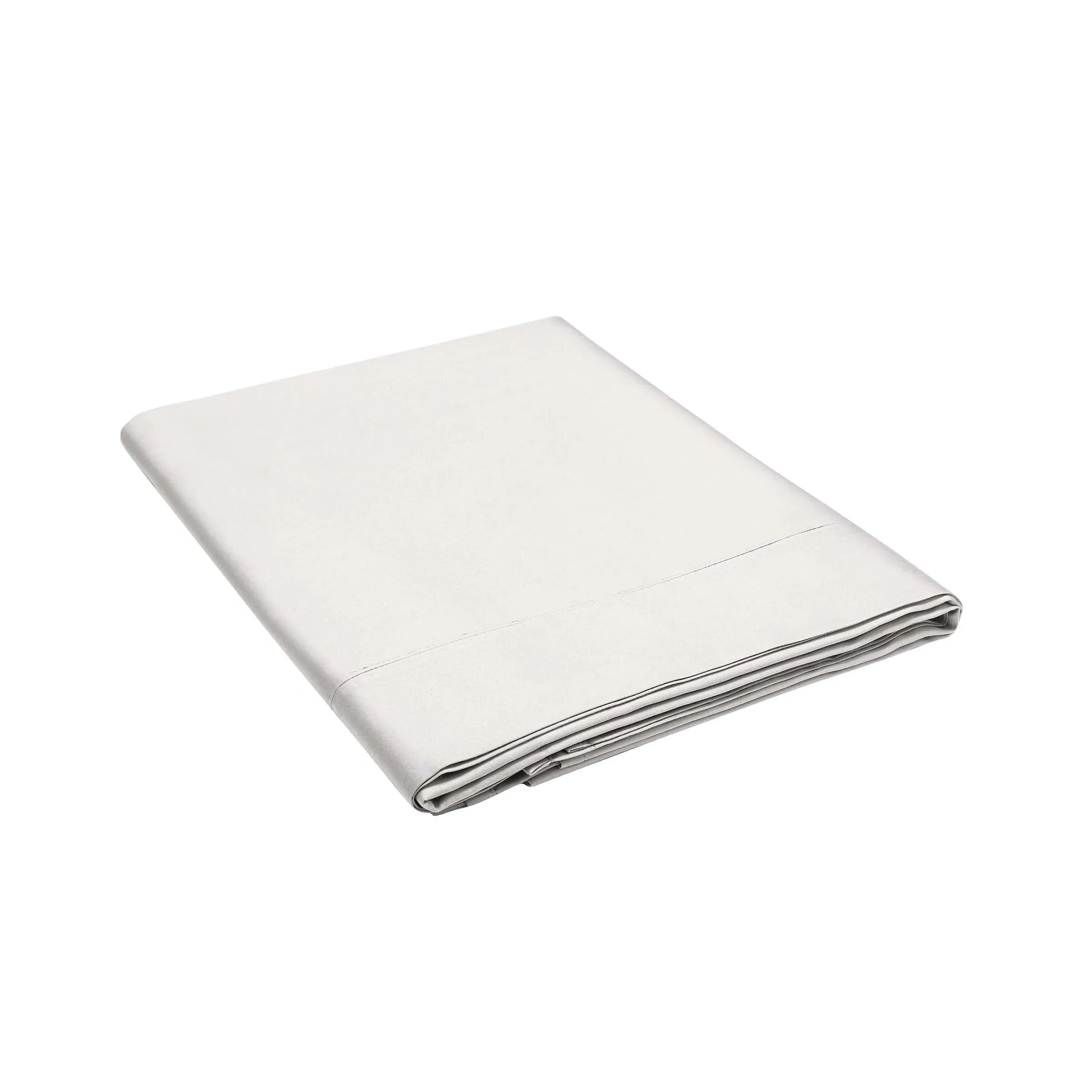 Super King Size Flat Sheet 1000TC - Silver, Cotton