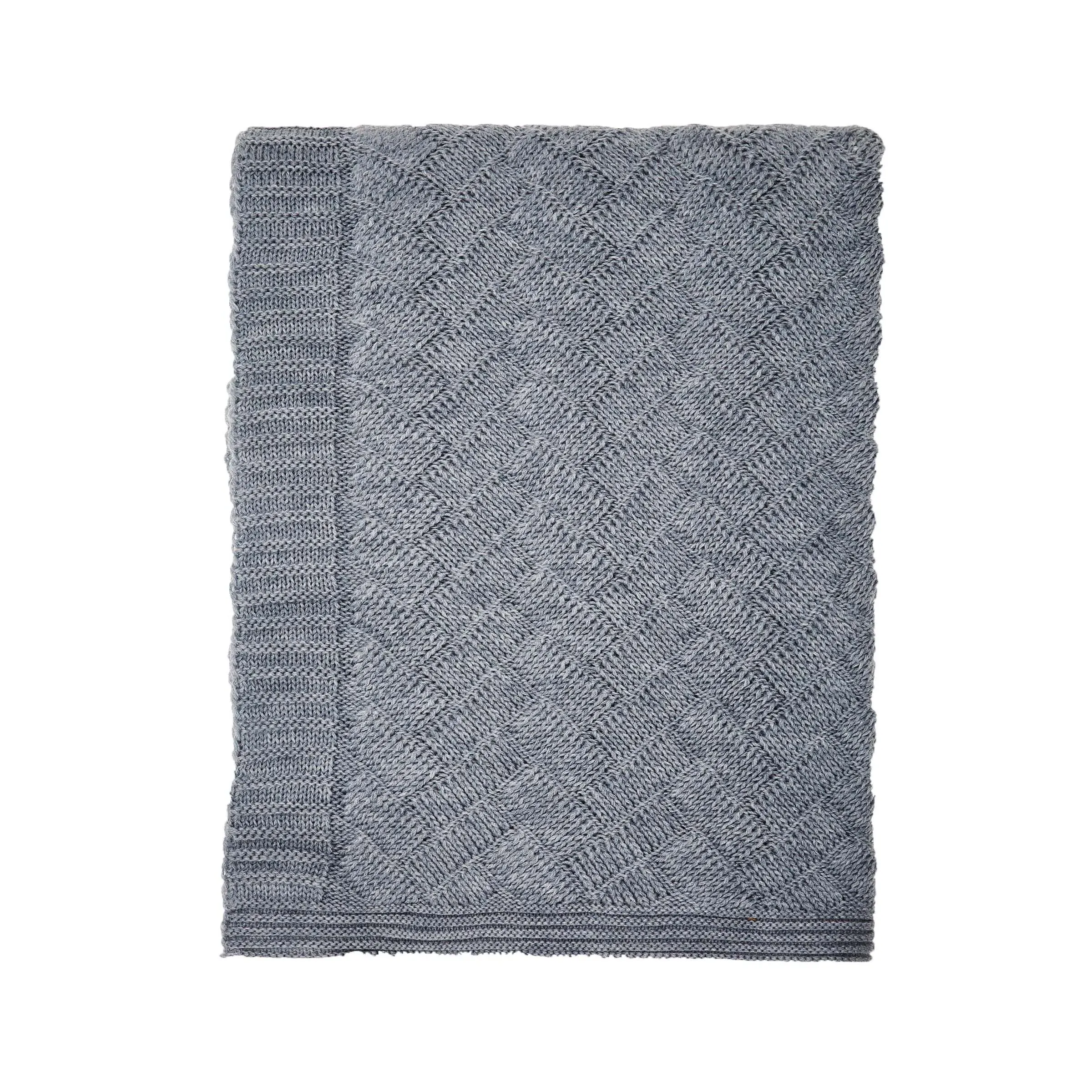 Floral Throw Blanket - Chambray, Cotton image
