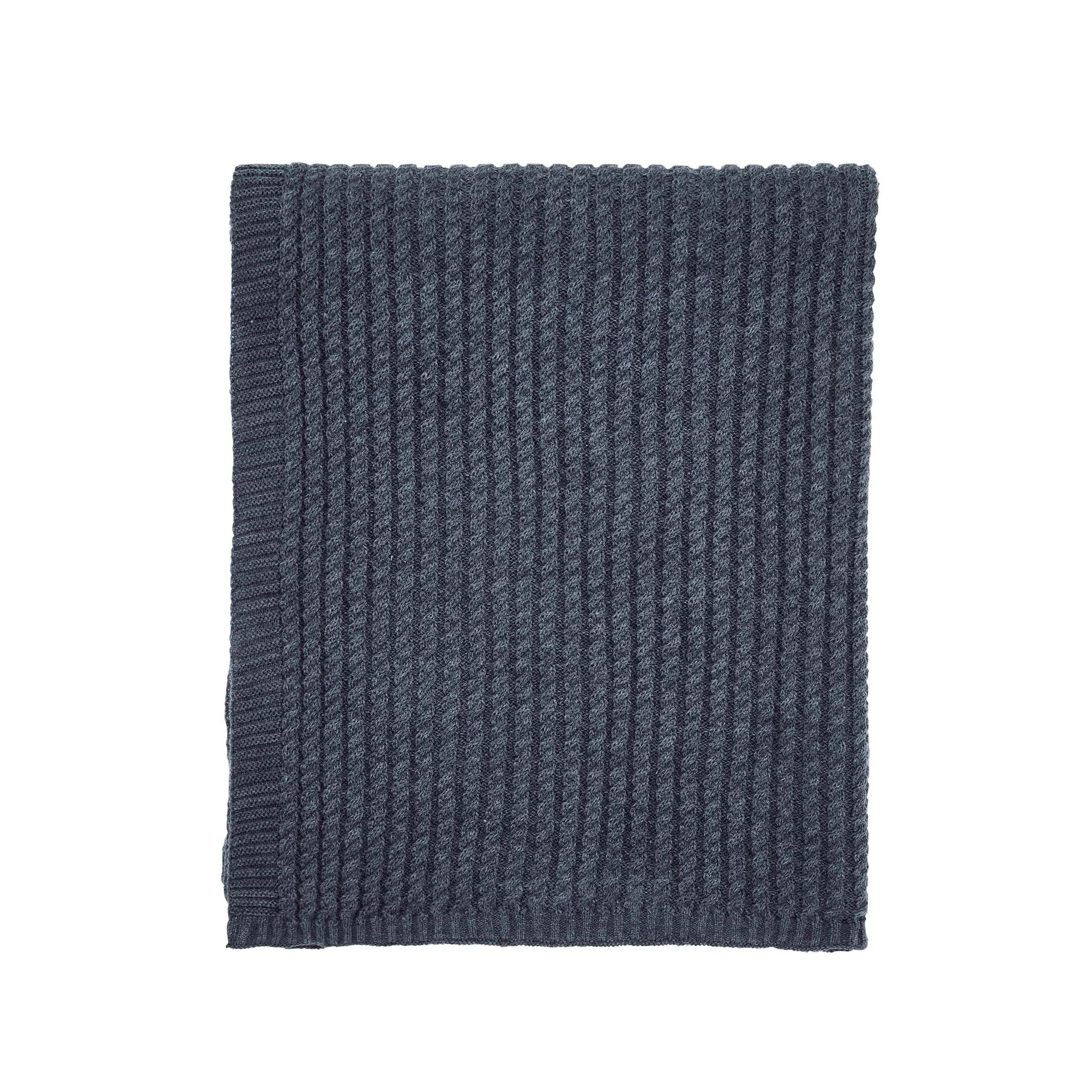 Floral Throw - Chambray Blue, Cotton Percale image