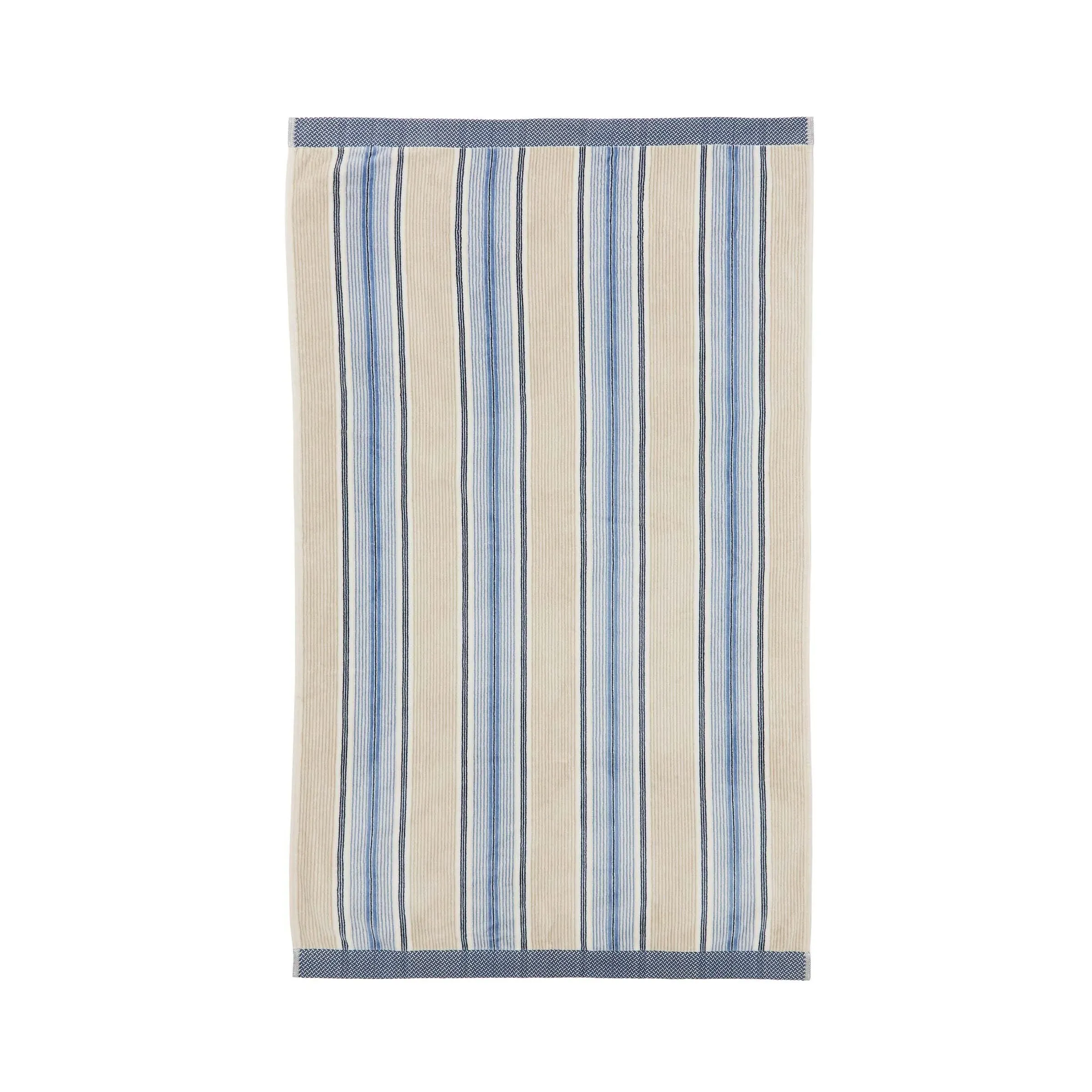 Hand Towel Jacquard Stripe - Blue, Cotton image