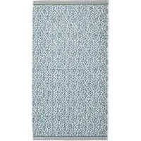Hand Towel with Floral Design - Celadon, Cotton