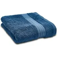 Hand Towel with Hem Detail - Denim, Cotton