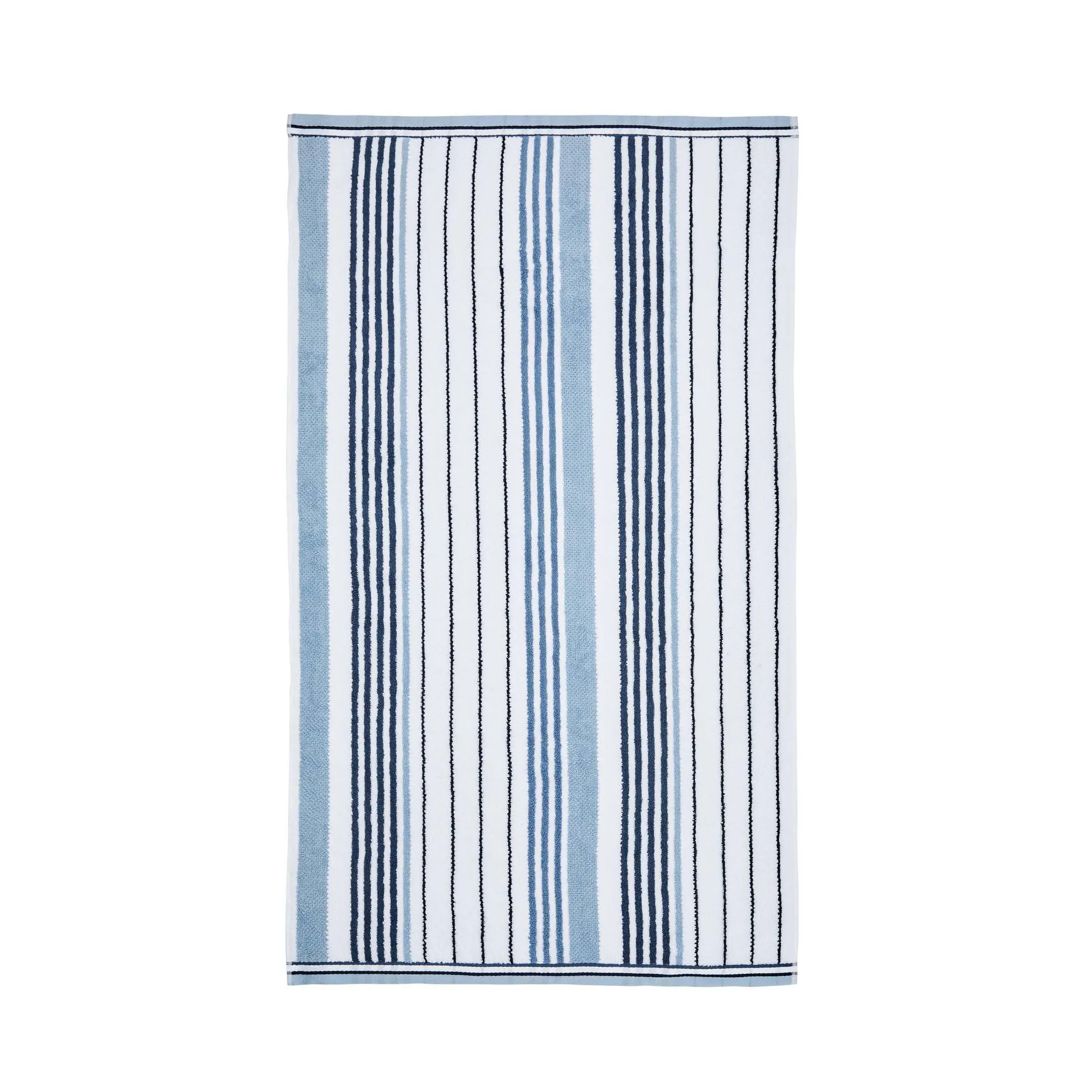 Hand Towel with Stripes - Chambray, Cotton image