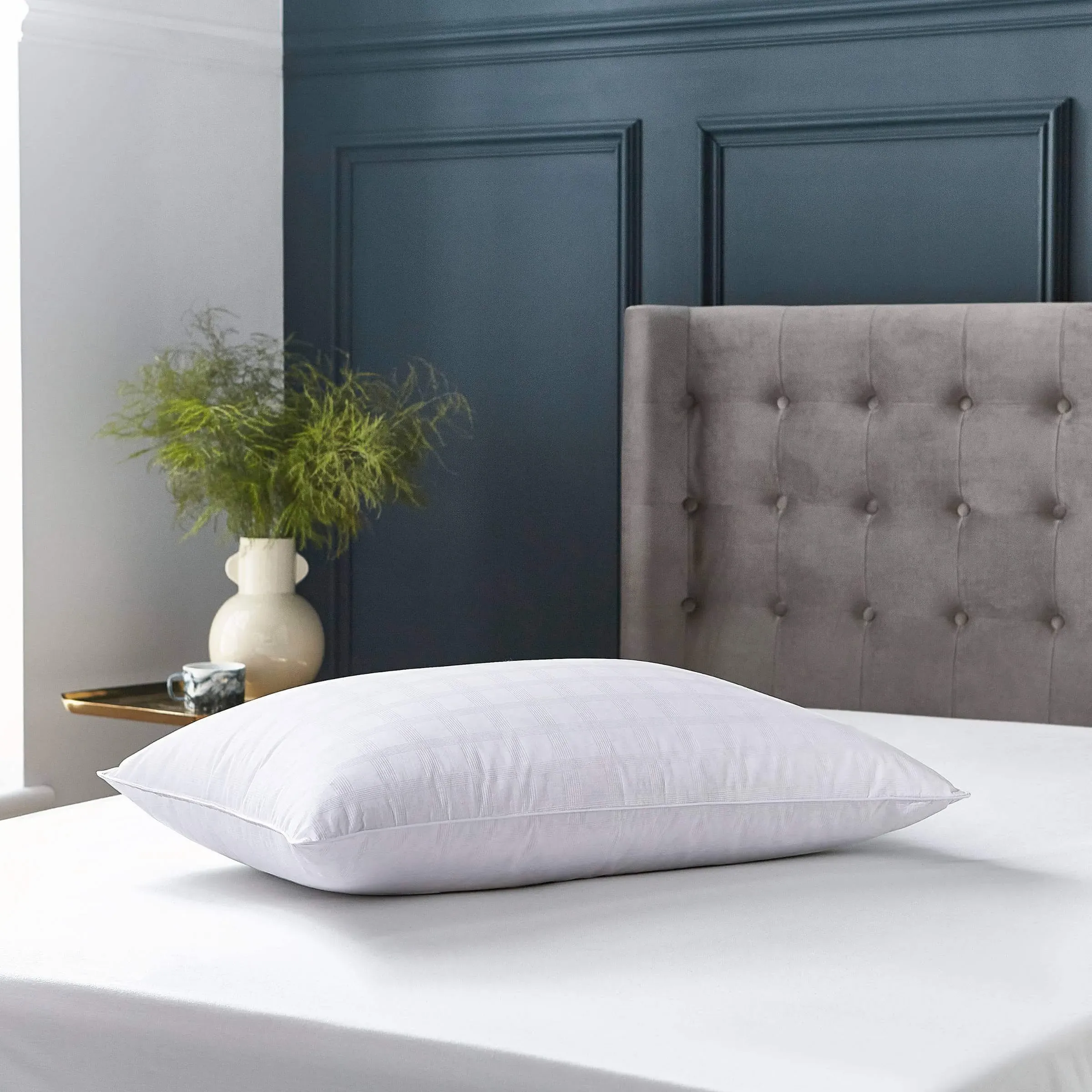 Hungarian Down Pillow - White, Cotton image